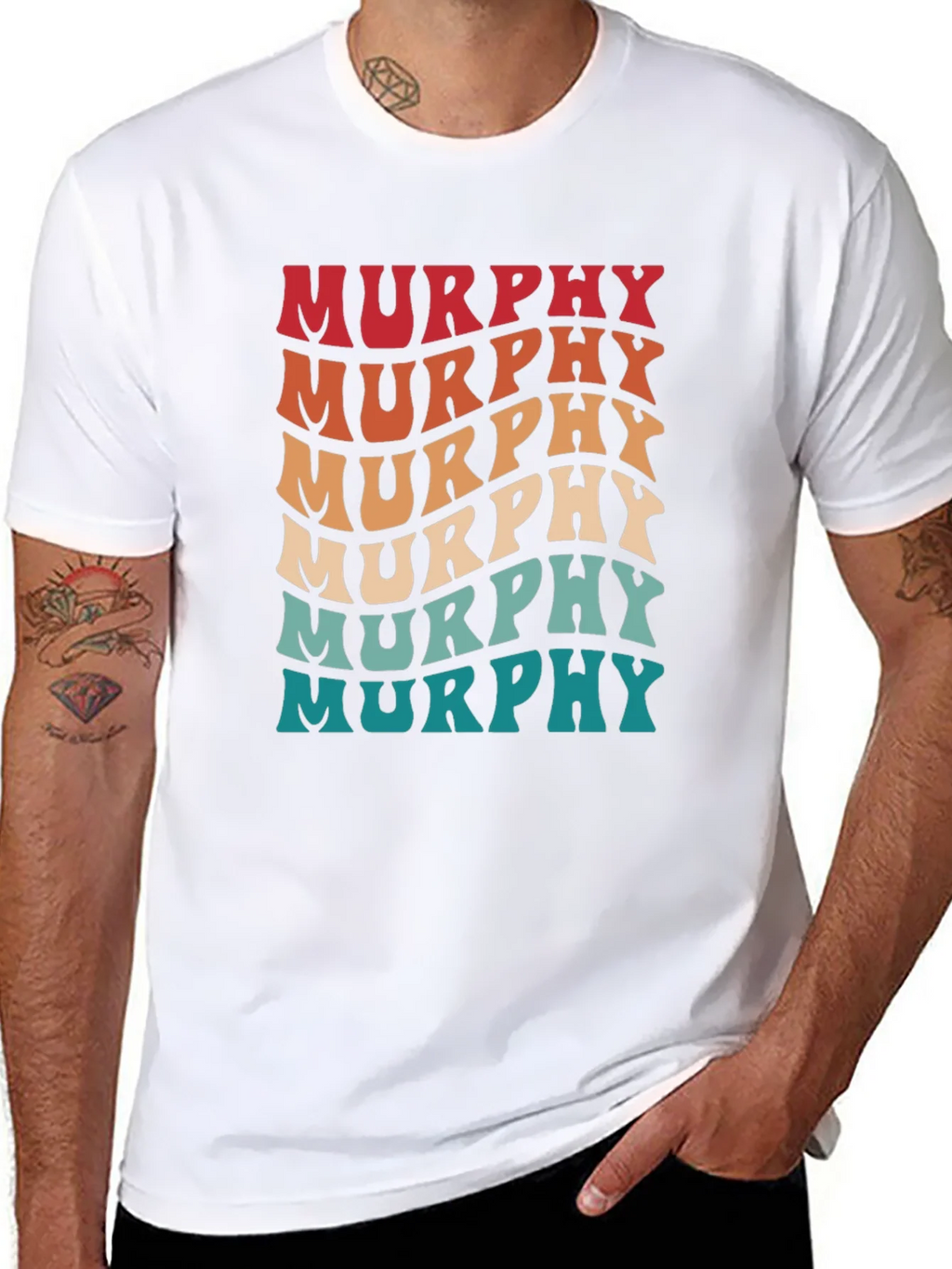 Retro Murphy Name T-Shirt - Groovy Personalized Design product image 6