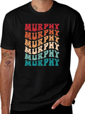 Retro Murphy Name T-Shirt - Groovy Personalized Design product image 1