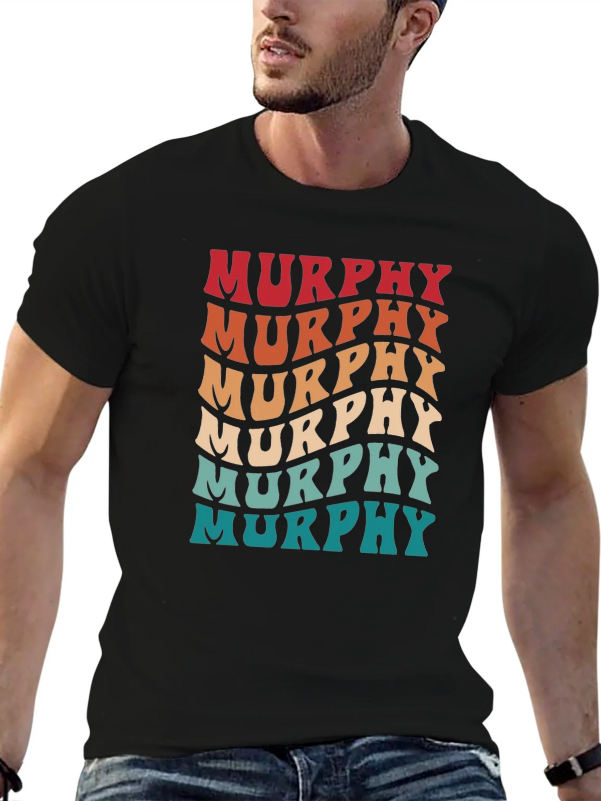 Retro Murphy Name T-Shirt - Groovy Personalized Design product image 5
