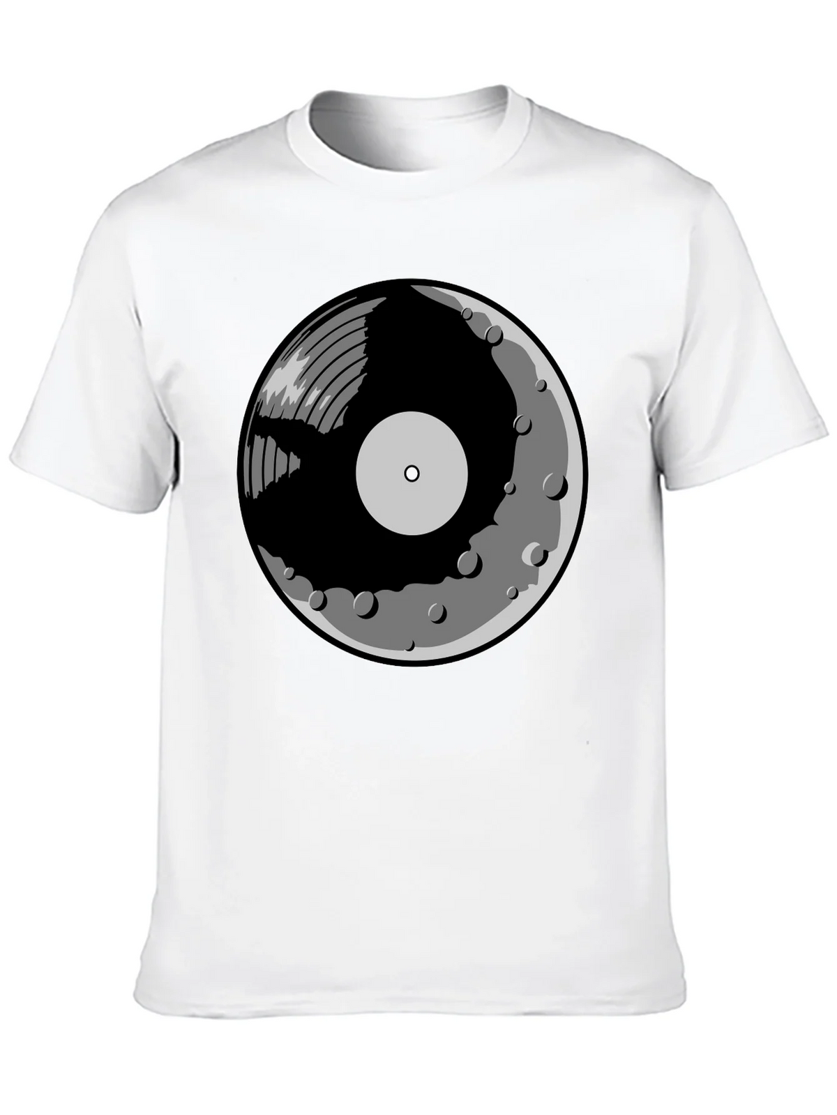 Vinyl Moon Graphic Tee - Music Lover Shirt product image 8