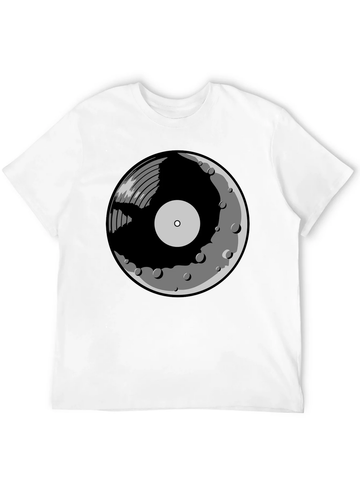 Vinyl Moon Graphic Tee - Music Lover Shirt product image 10