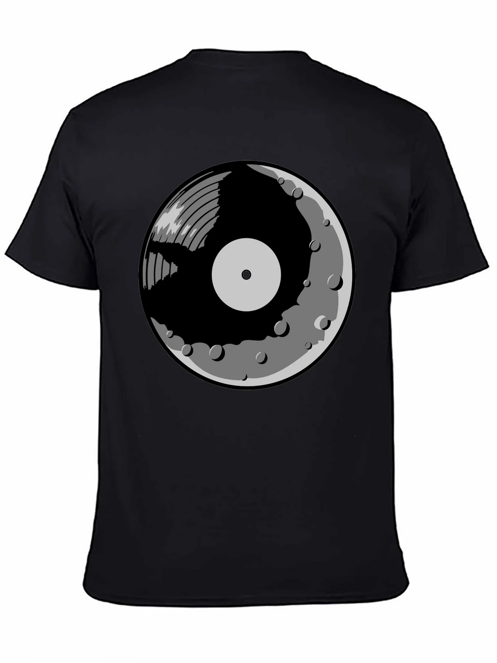 Vinyl Moon Graphic Tee - Music Lover Shirt product image 4