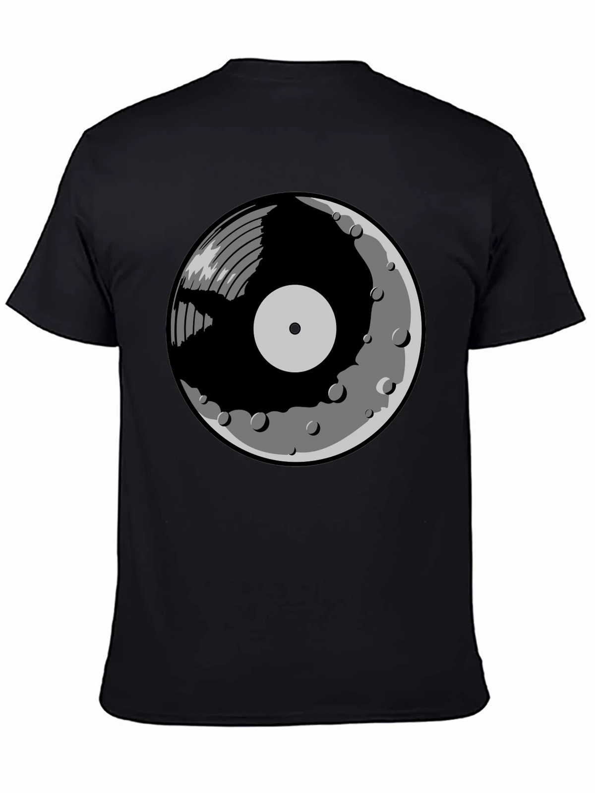 Vinyl Moon Graphic Tee - Music Lover Shirt product image 4