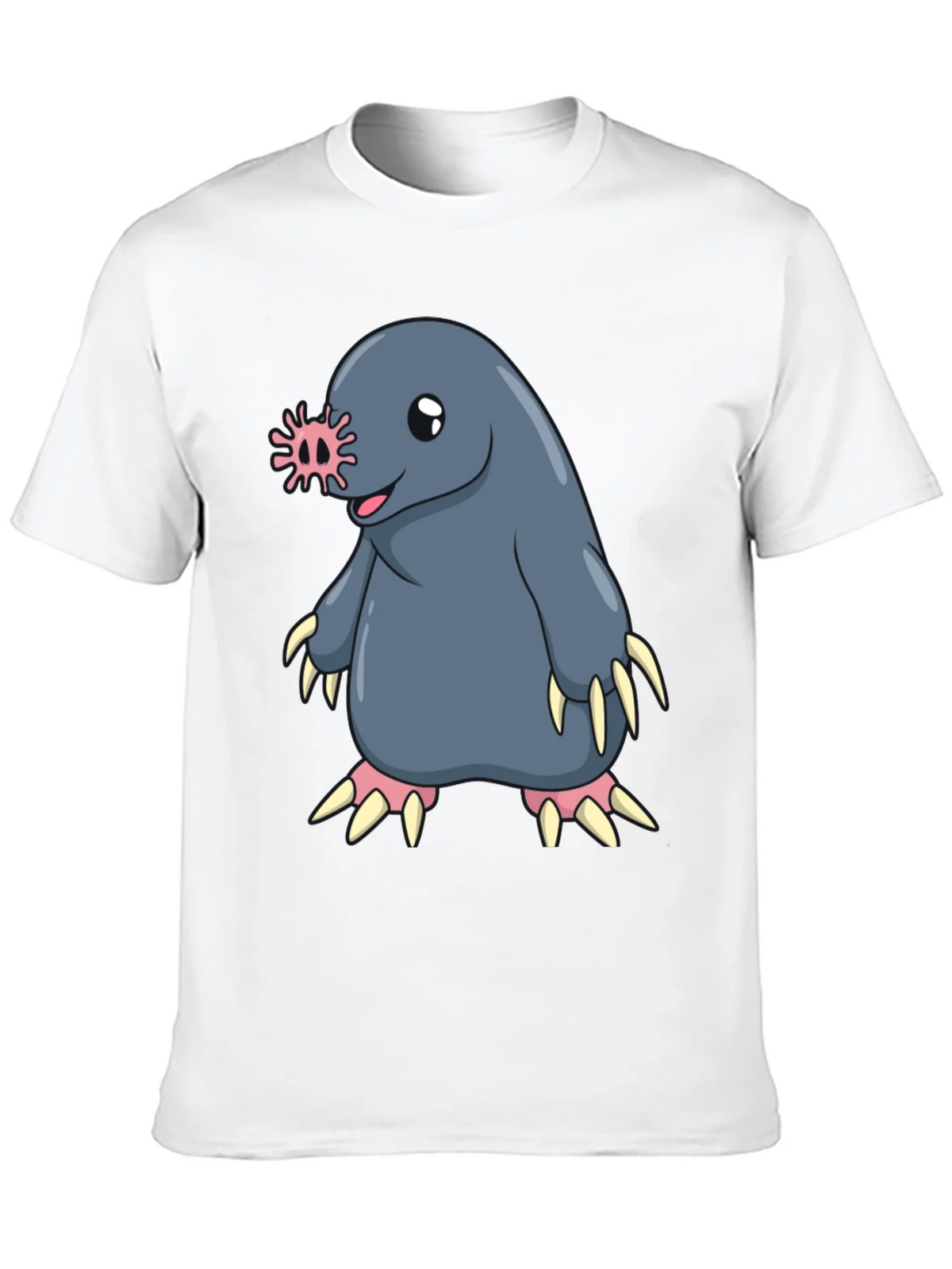 Funny Mole Cartoon Black T-Shirt product image 9