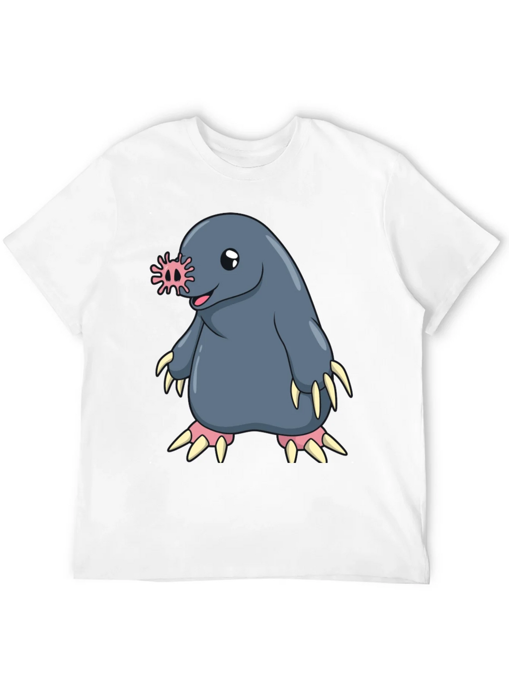 Funny Mole Cartoon Black T-Shirt product image 11