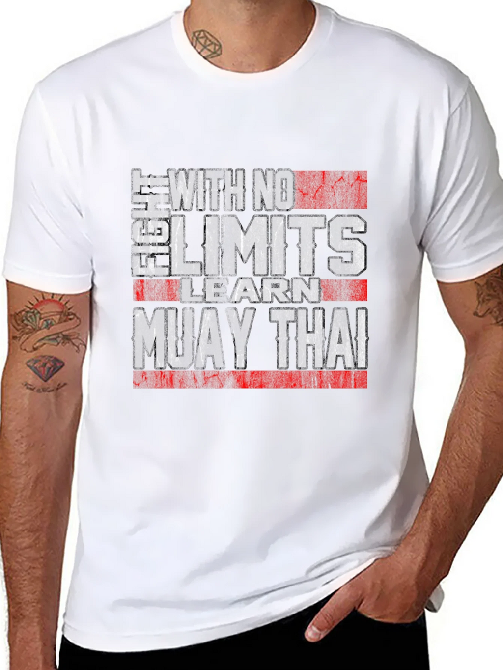 Muay Thai No Limits T-Shirt MMA Fighter Training product image 7