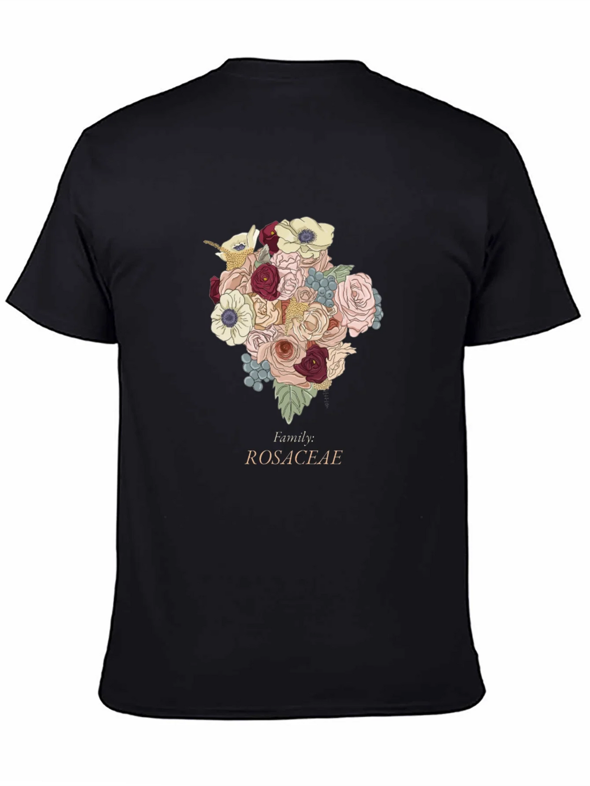 Rosaceae Family Floral T-Shirt - Botanical Design product image 4