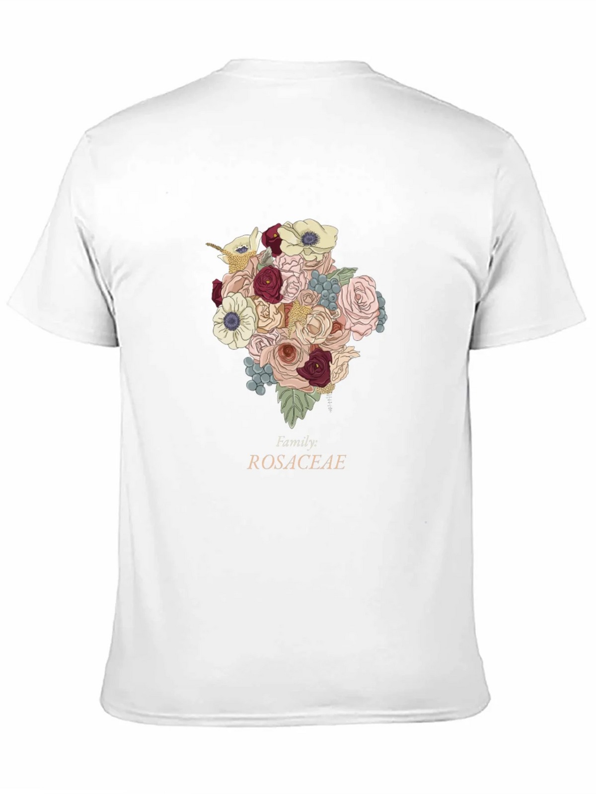Rosaceae Family Floral T-Shirt - Botanical Design product image 10
