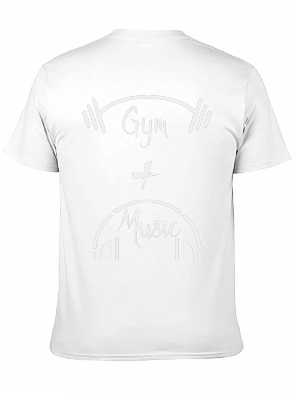 Gym and Music Graphic Tee - Black Cotton T-Shirt product image 10
