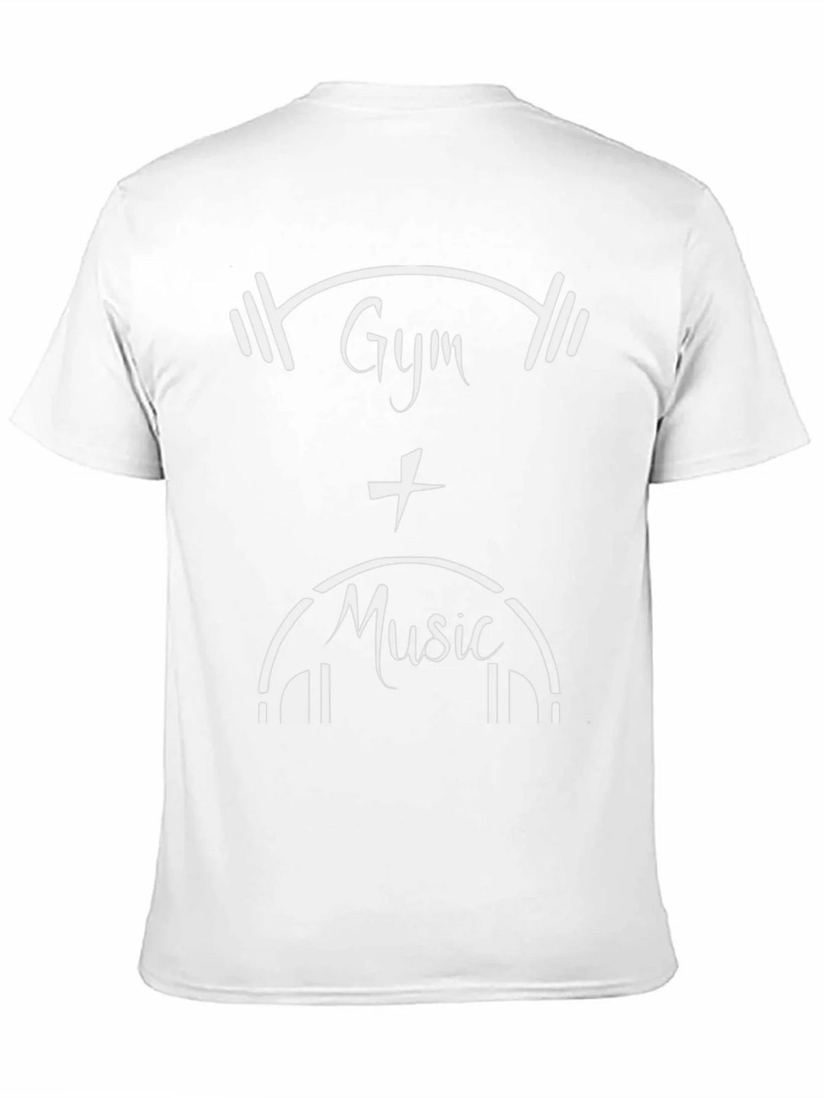 Gym and Music Graphic Tee - Black Cotton T-Shirt product image 10