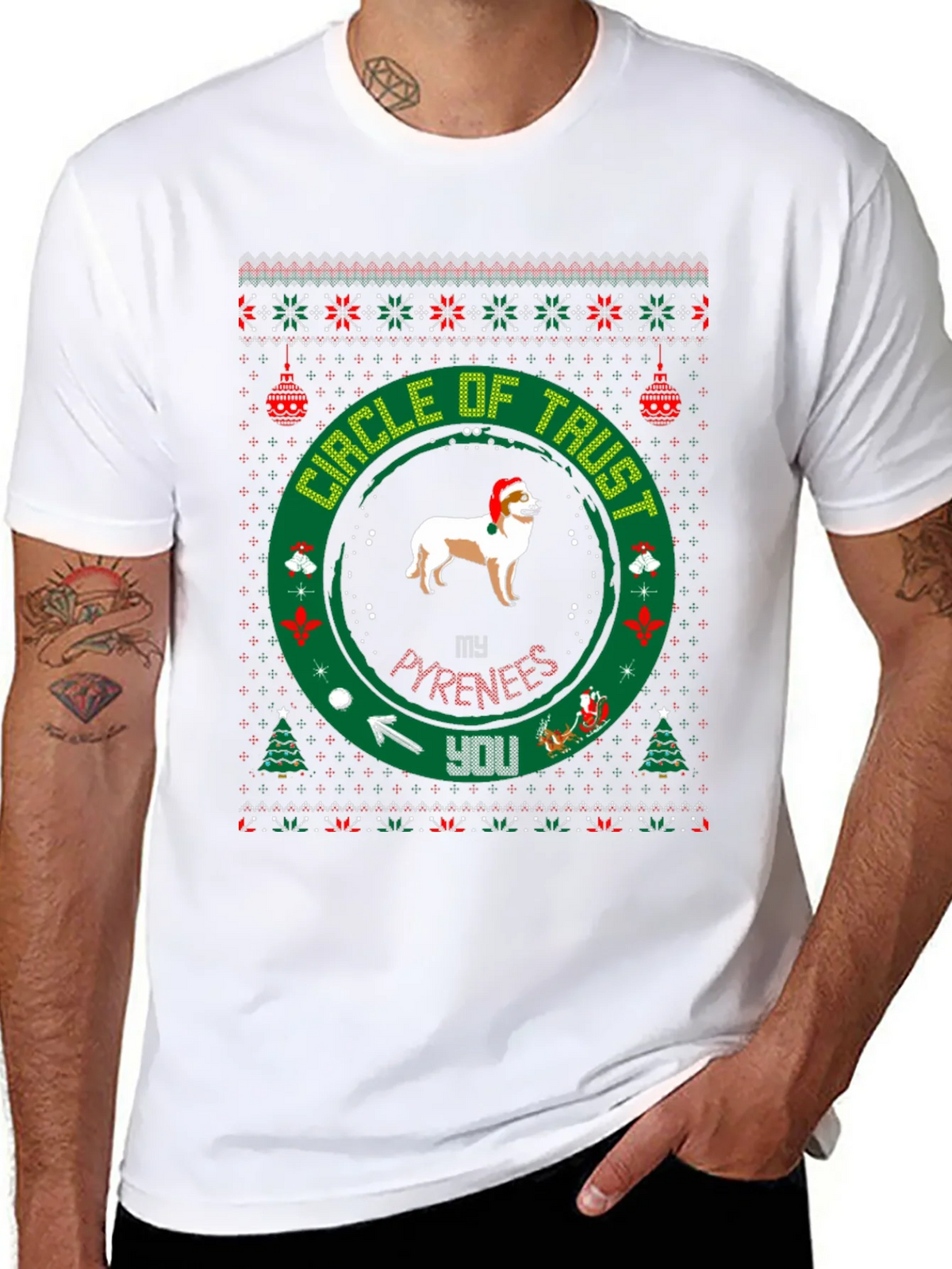 Christmas Pyrenees Circle of Trust T-Shirt product image 7