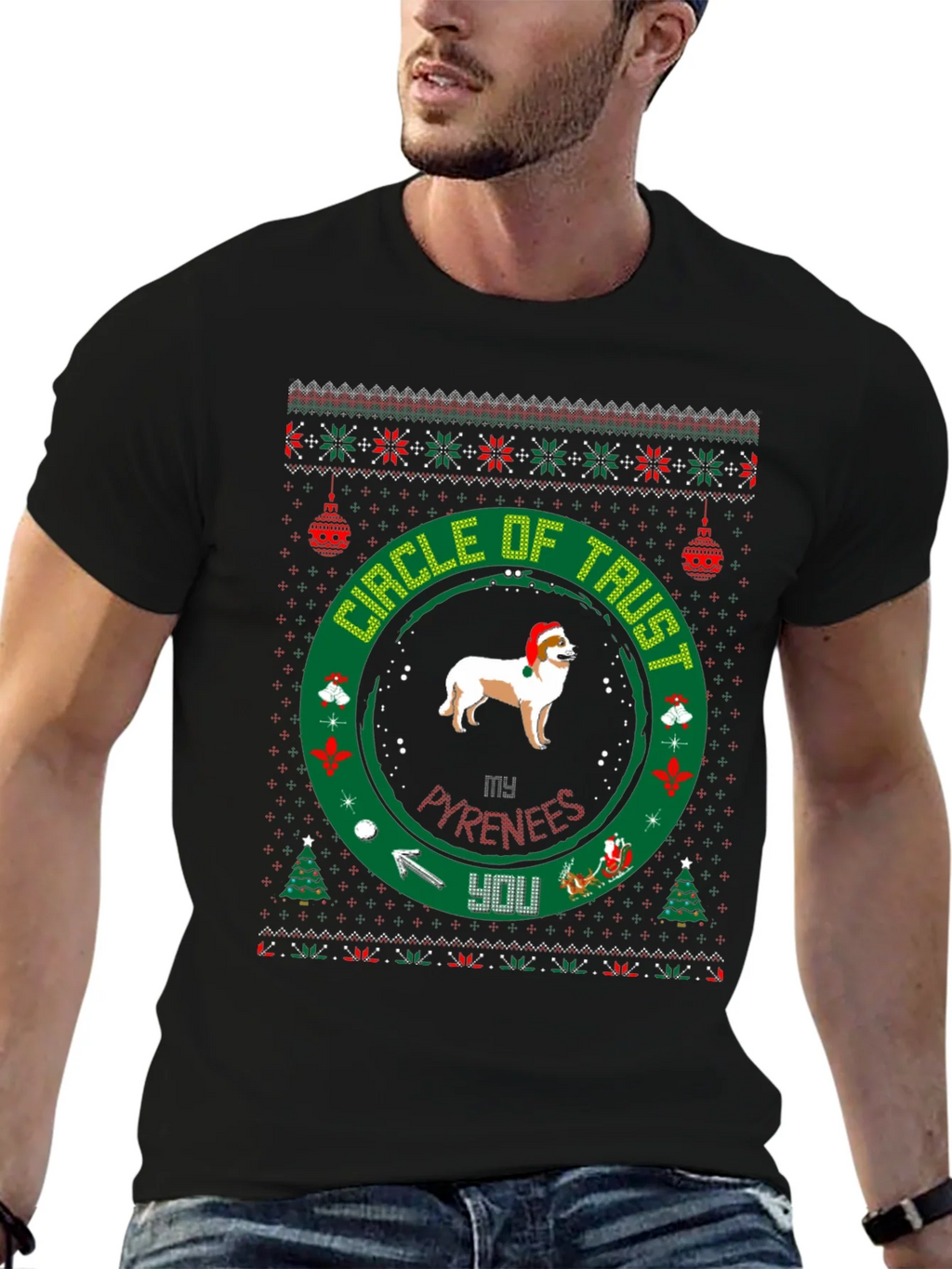 Christmas Pyrenees Circle of Trust T-Shirt product image 6