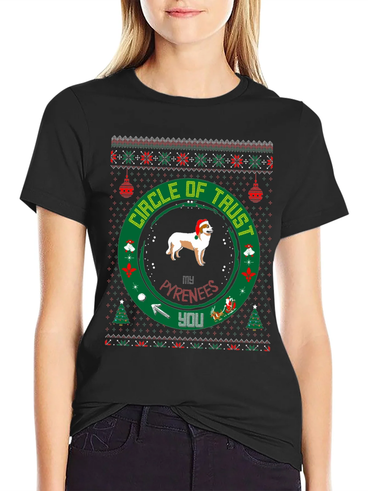 Christmas Pyrenees Circle of Trust T-Shirt product image 2
