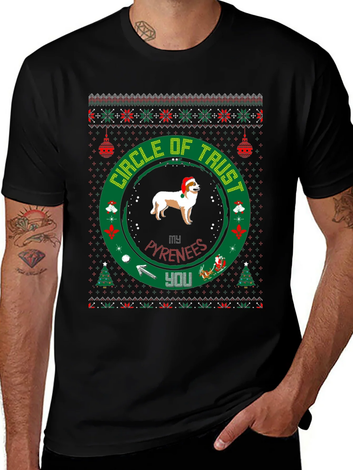 Christmas Pyrenees Circle of Trust T-Shirt product image 1