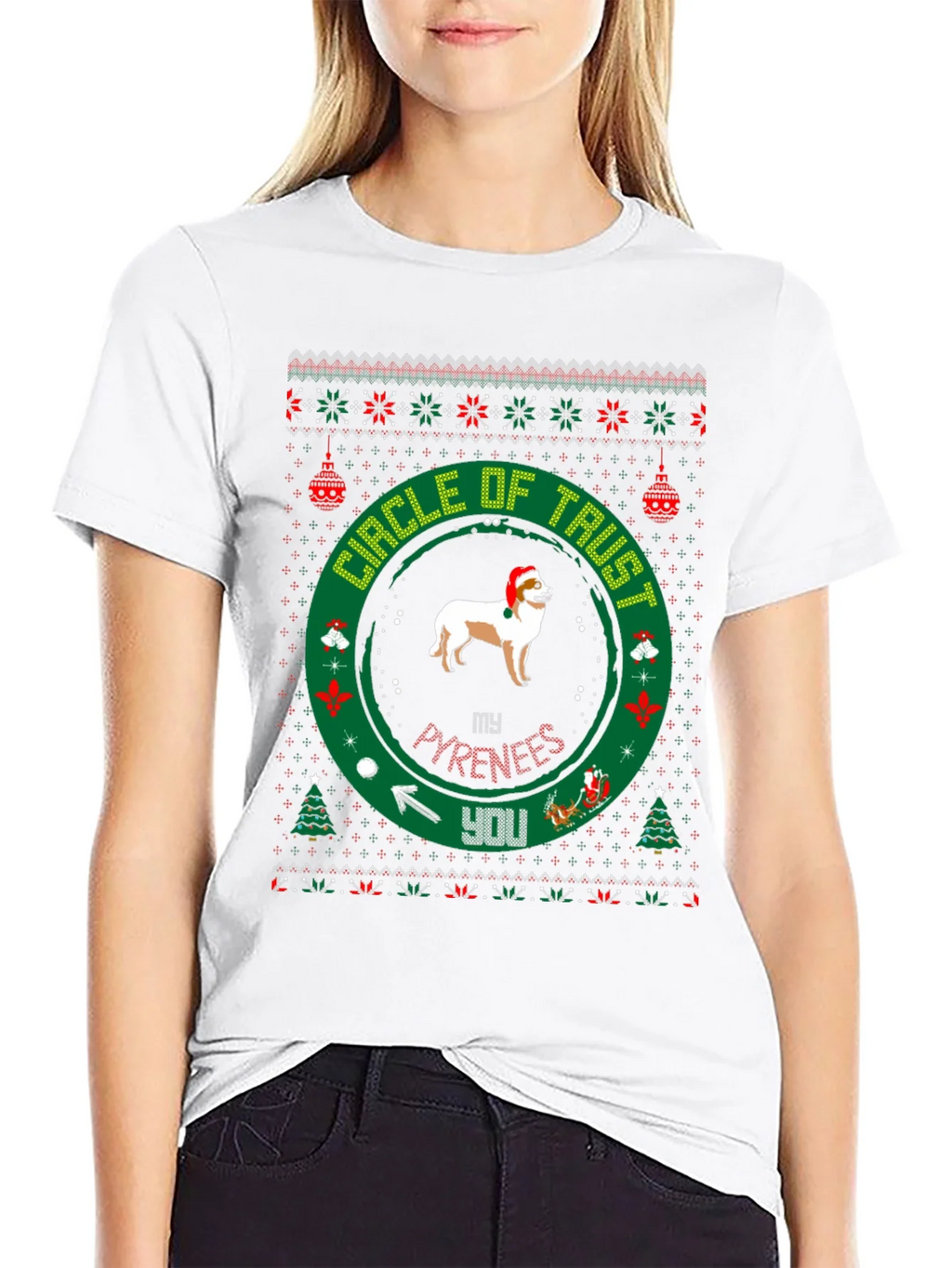 Christmas Pyrenees Circle of Trust T-Shirt product image 8