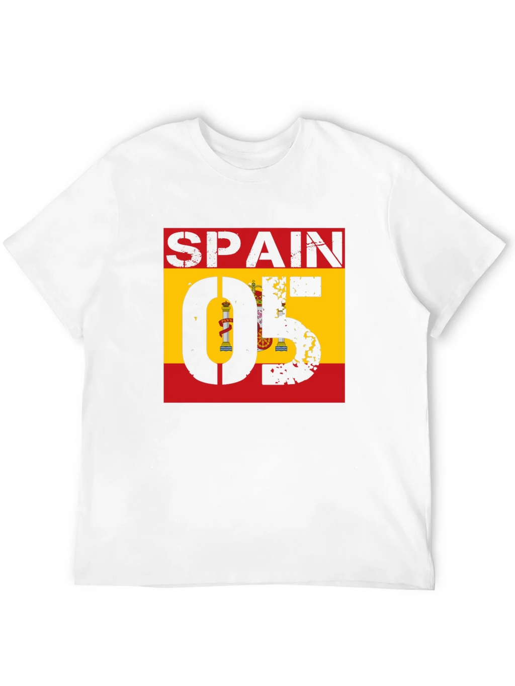 Spain 05 Flag Graphic Tee - Black Cotton Shirt product image 7
