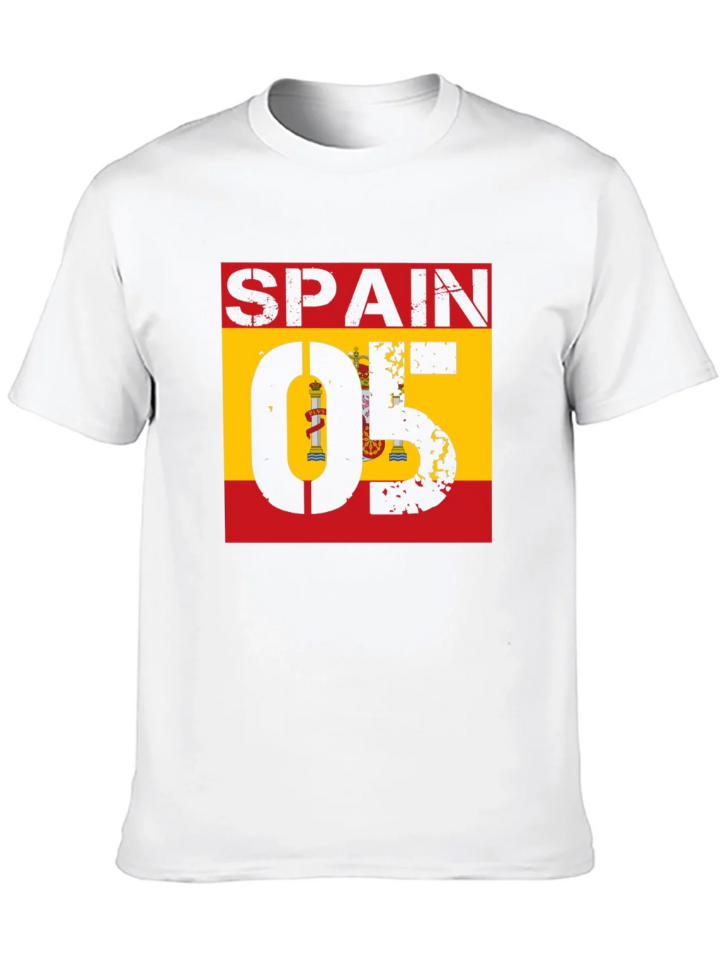 Spain 05 Flag Graphic Tee - Black Cotton Shirt product image 5