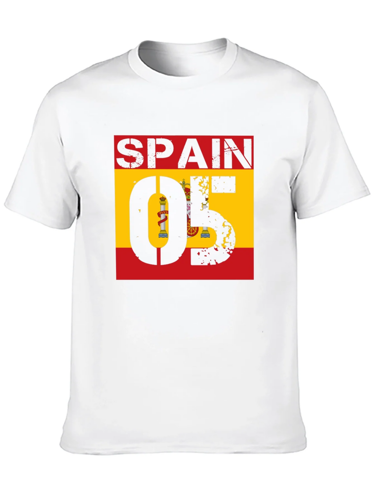 Spain 05 Flag Graphic Tee - Black Cotton Shirt product image 5