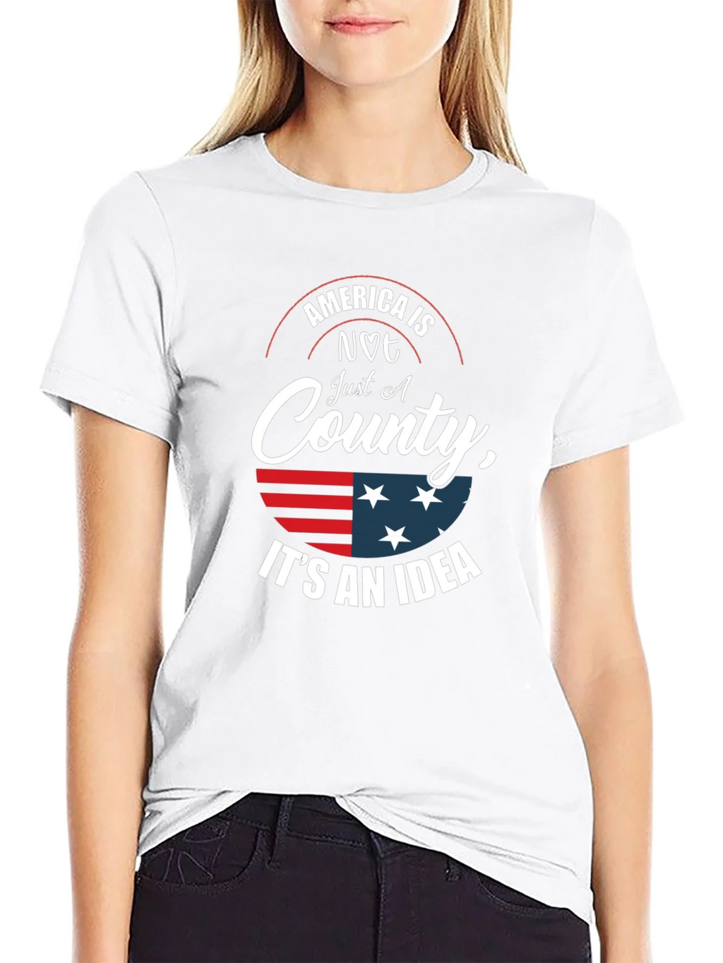 America is Not Just a Country Graphic T-Shirt product image 7