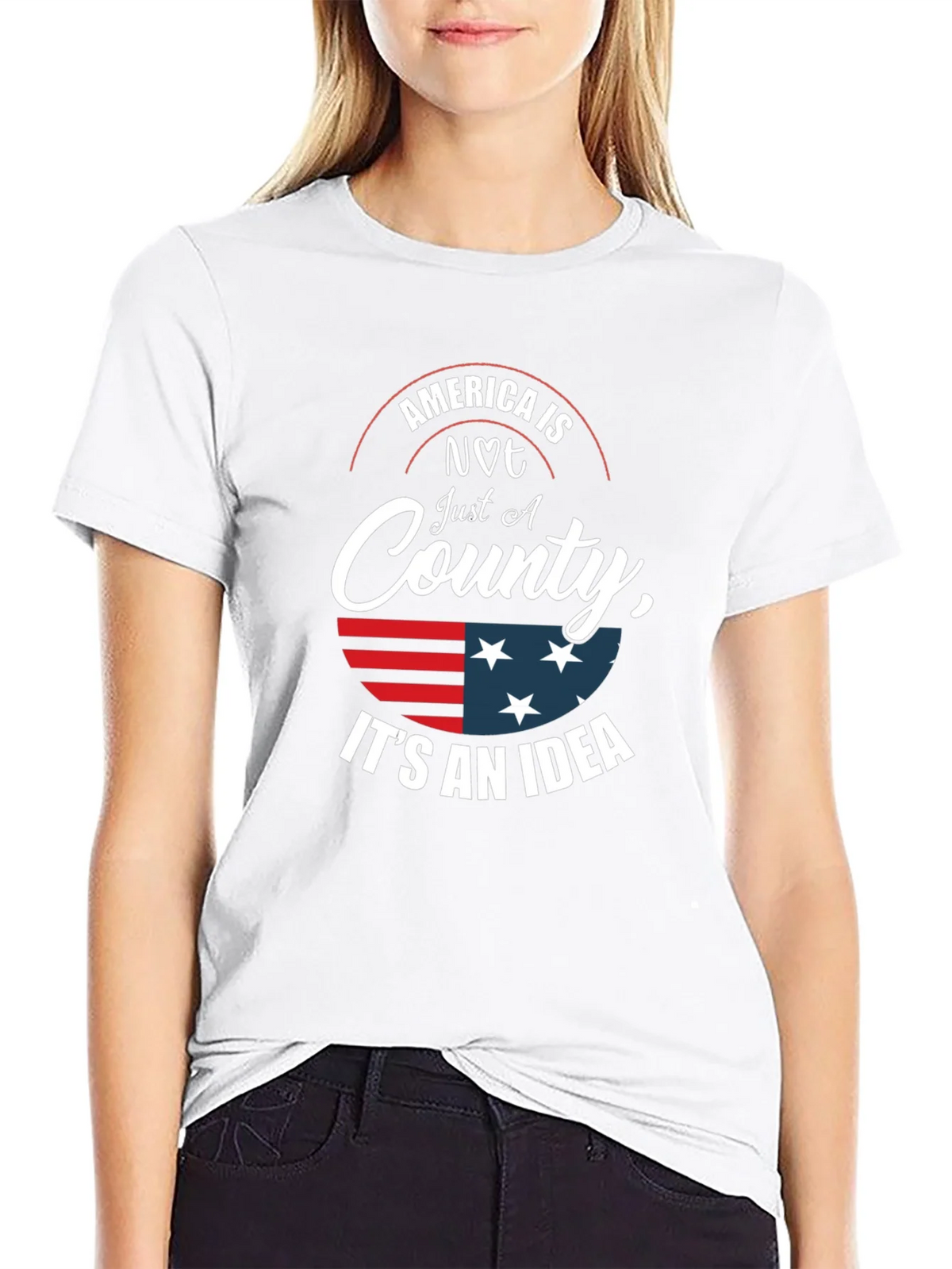 America is Not Just a Country Graphic T-Shirt product image 7