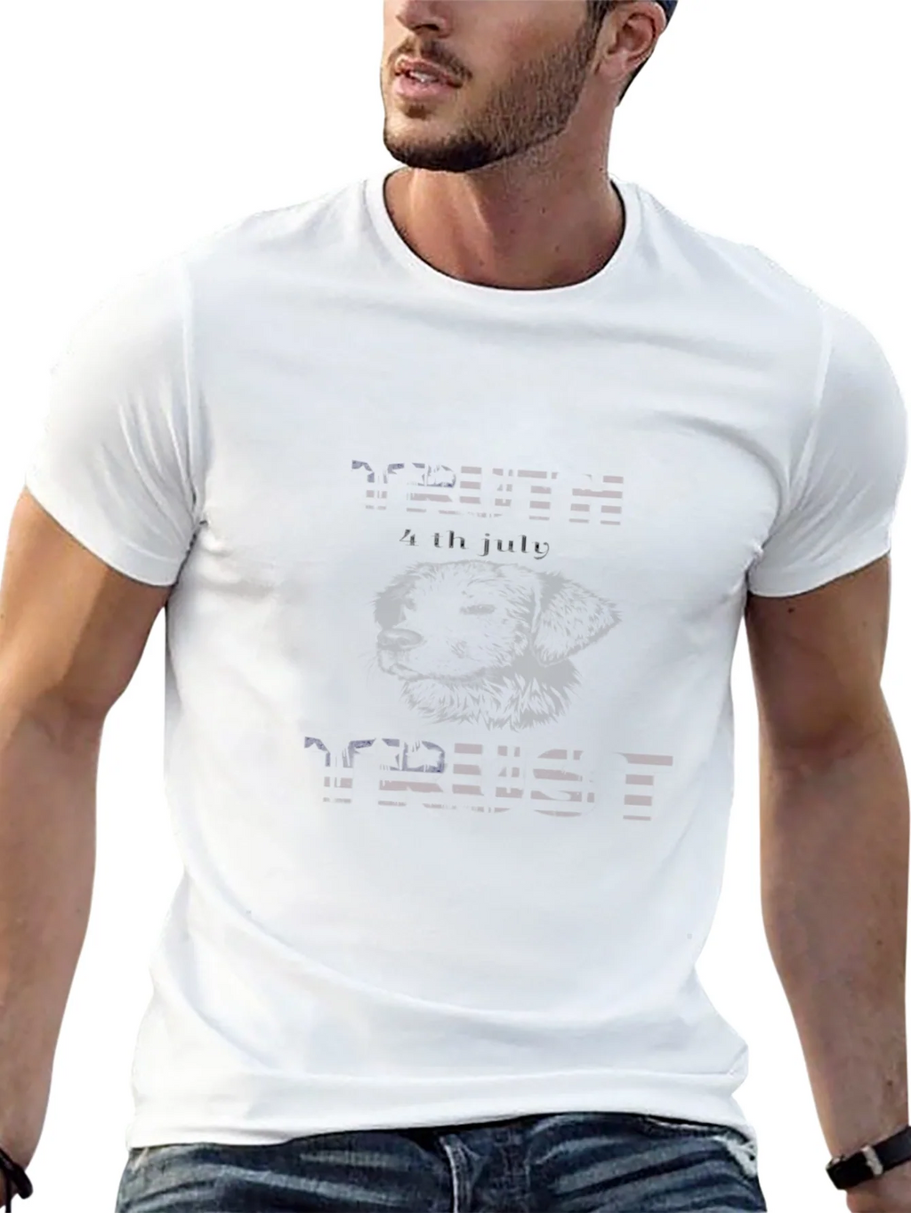 Patriotic 4th of July Mens Black T-Shirt product image 12