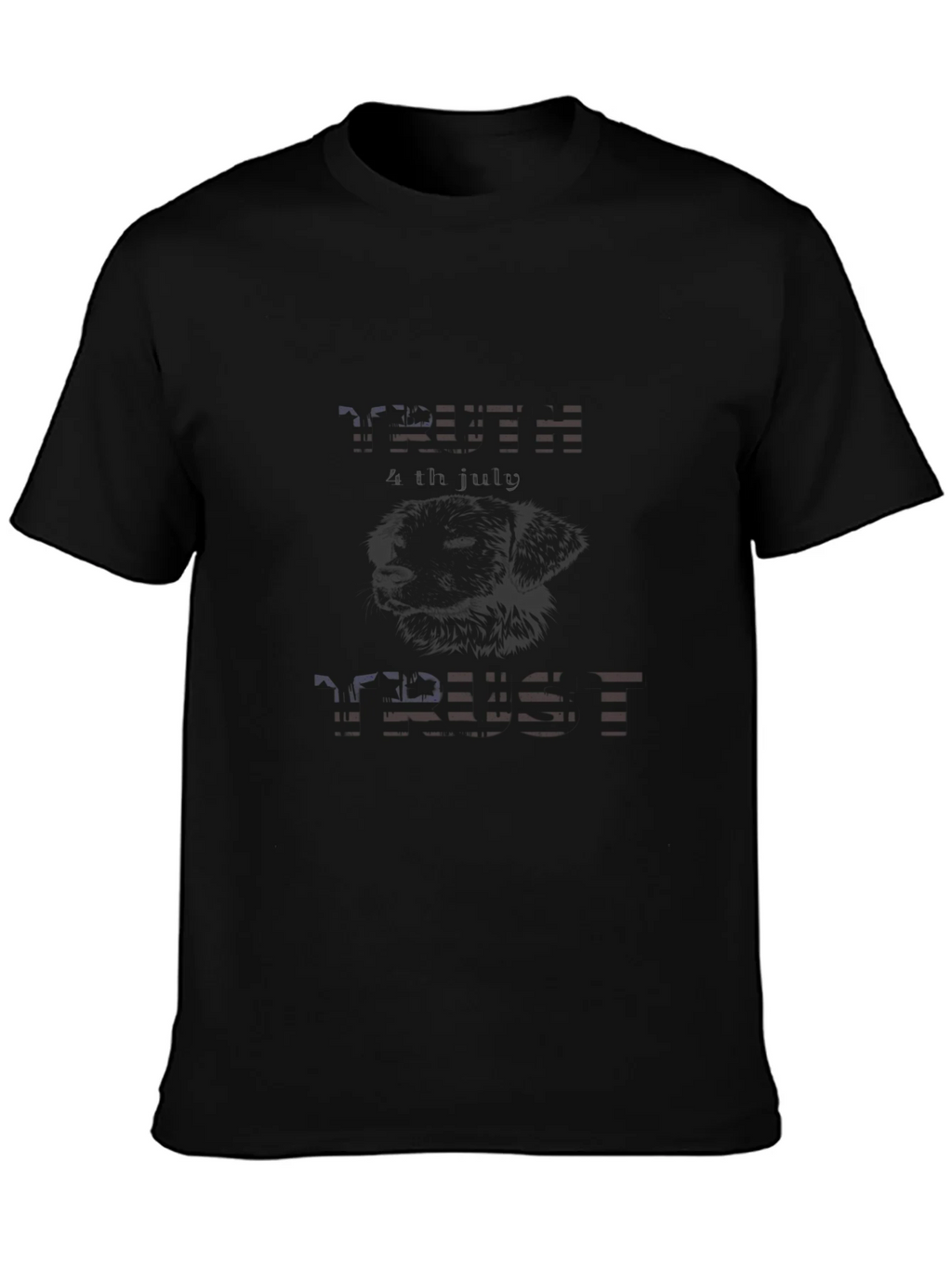 Patriotic 4th of July Mens Black T-Shirt product image 3