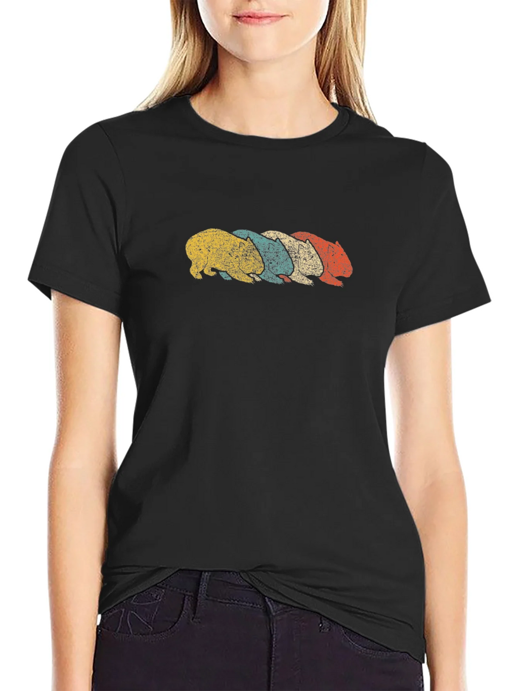 Retro Wombat T-Shirt - Vintage Style Animal Tee product image 2