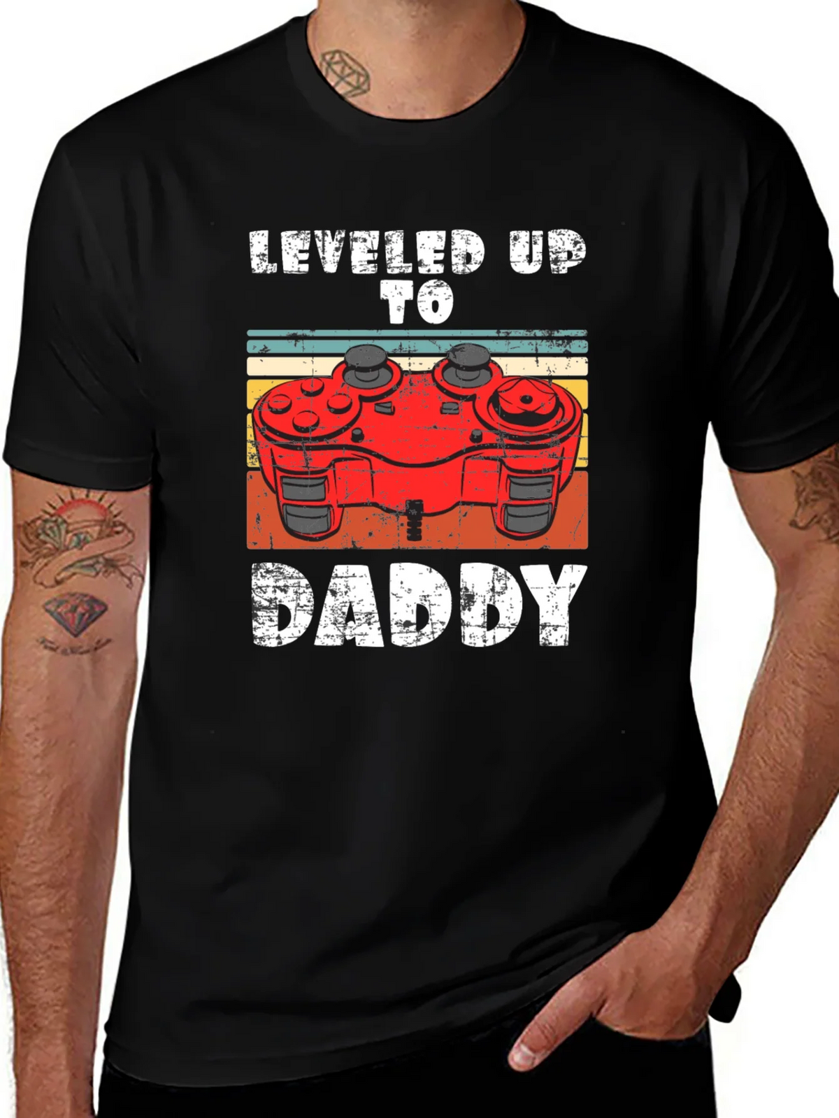 Leveled Up To Daddy Gamer T-Shirt product image 1