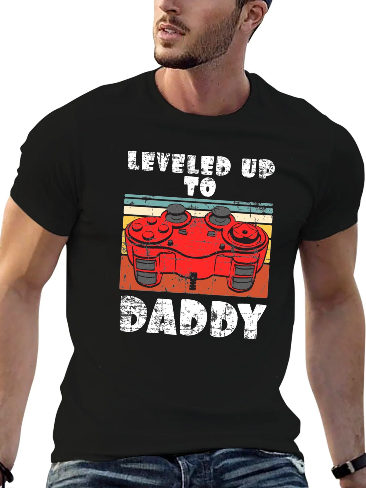 Leveled Up To Daddy Gamer T-Shirt product image 5