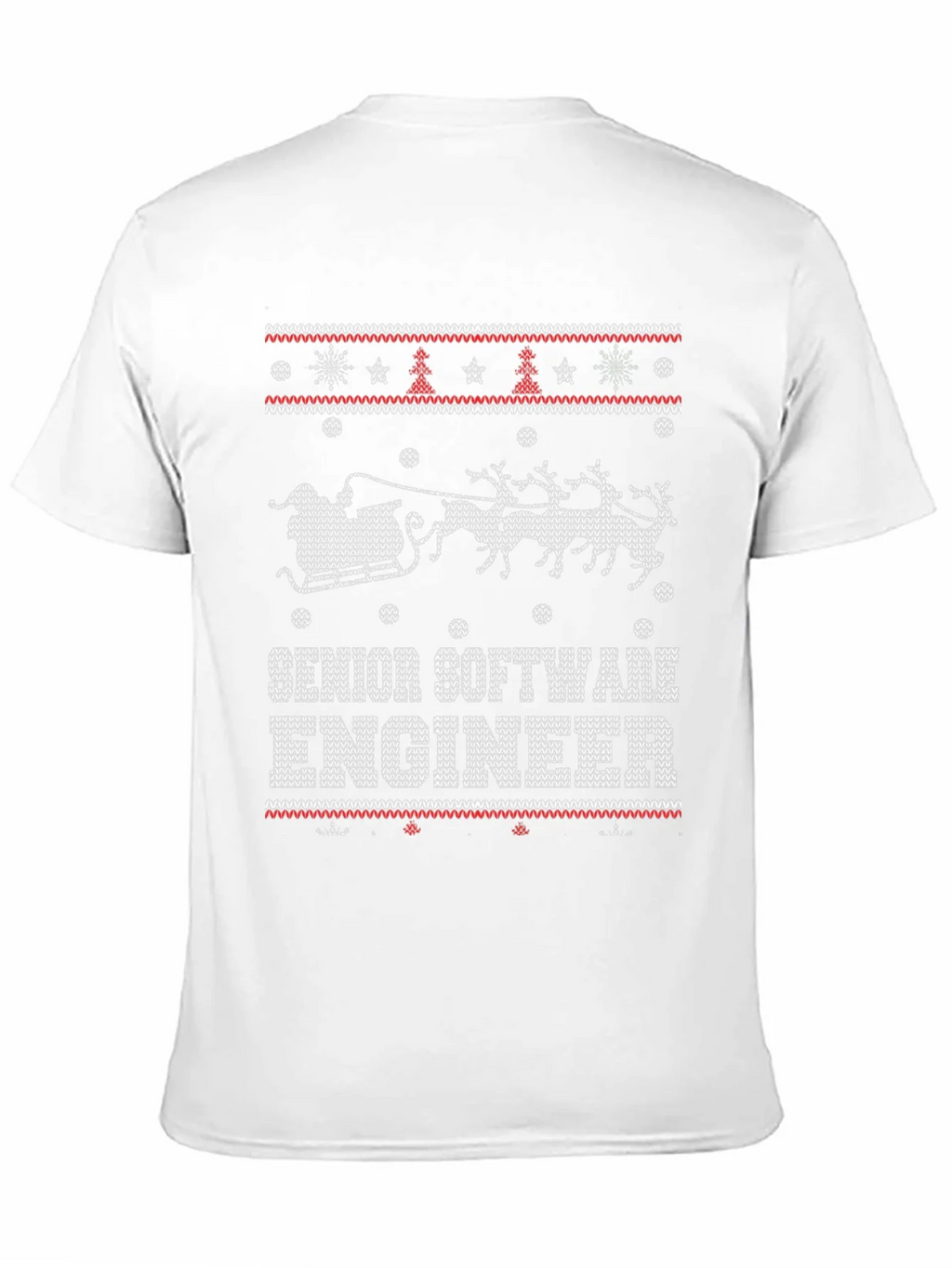 Senior Software Engineer Ugly Christmas Sweater T-Shirt product image 10