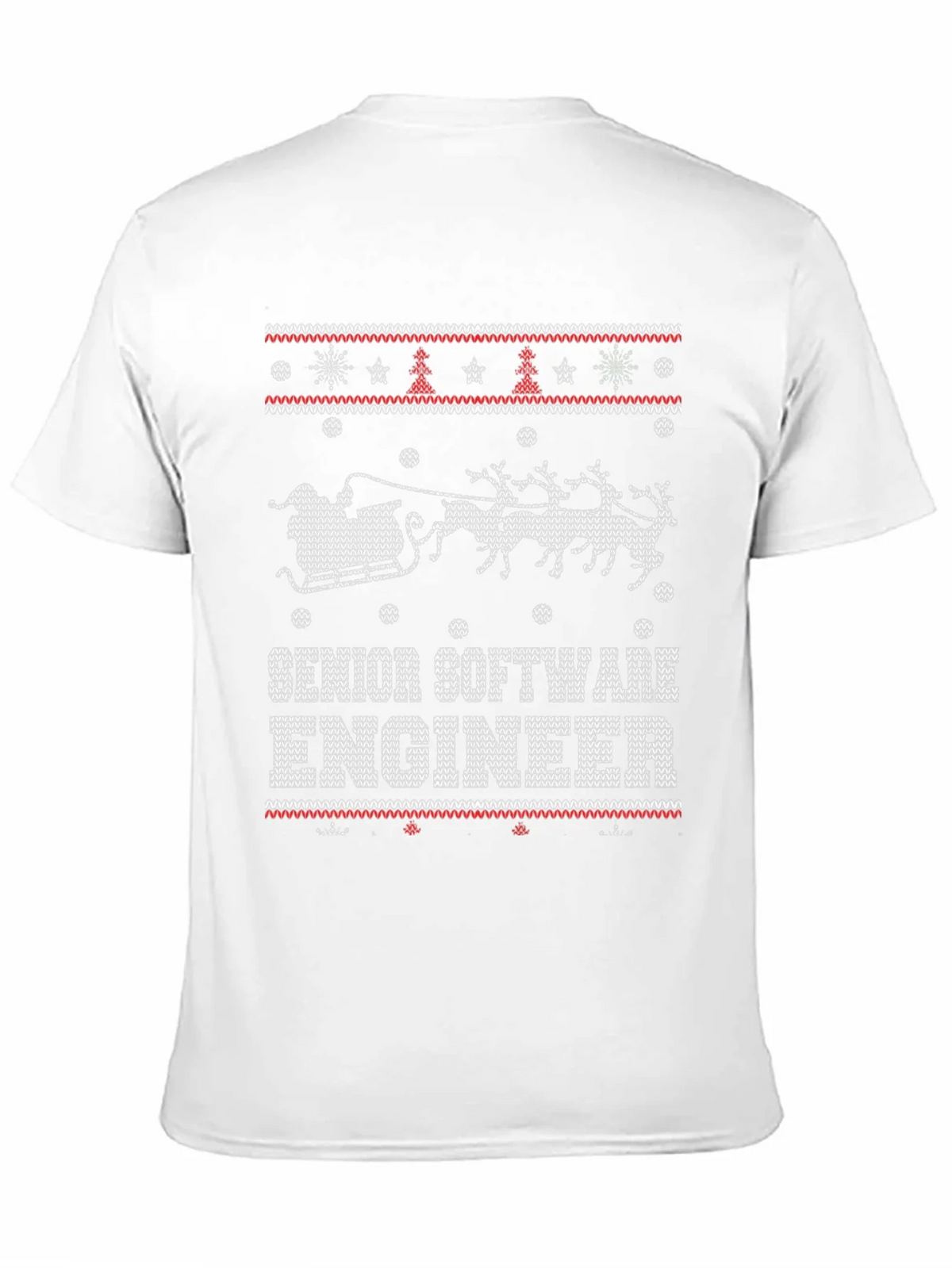 Senior Software Engineer Ugly Christmas Sweater T-Shirt product image 10