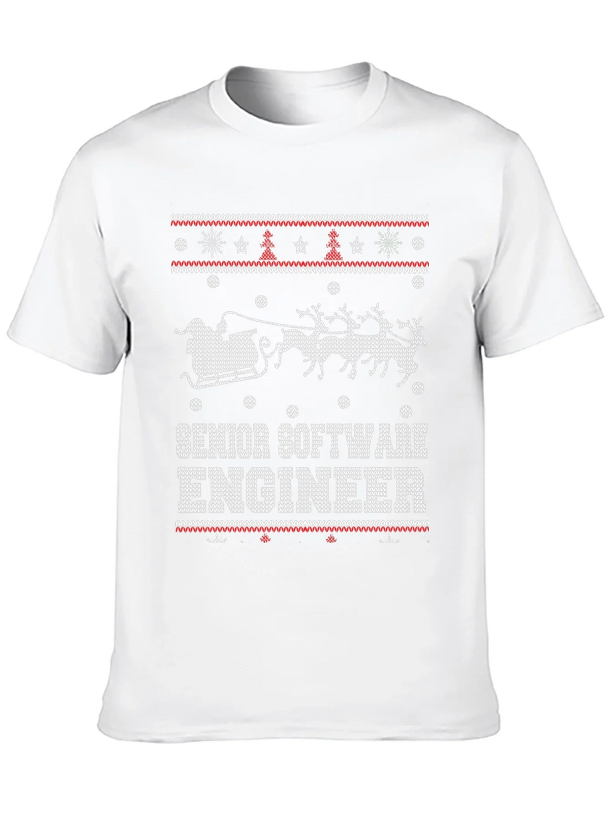 Senior Software Engineer Ugly Christmas Sweater T-Shirt product image 9