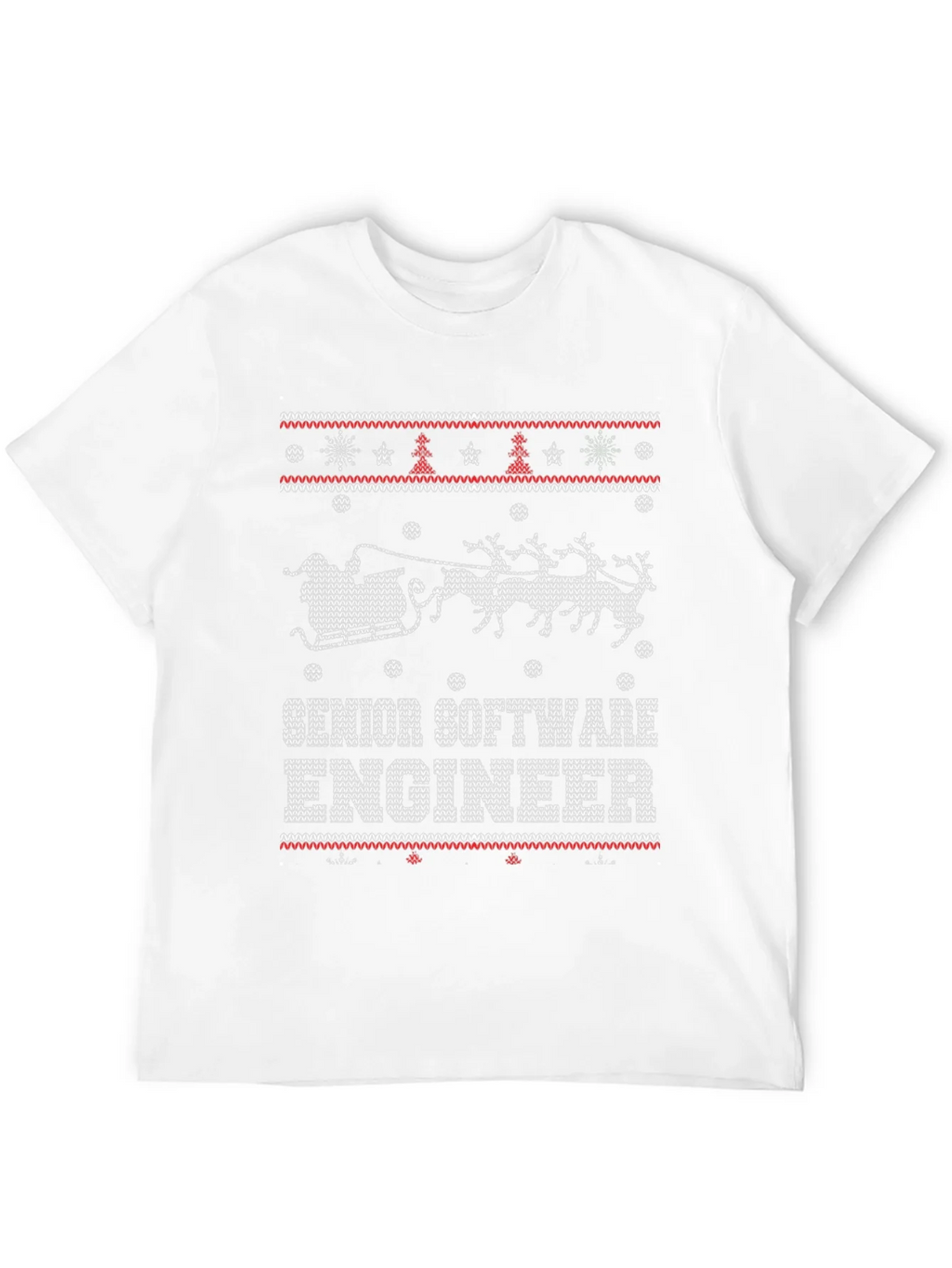 Senior Software Engineer Ugly Christmas Sweater T-Shirt product image 11