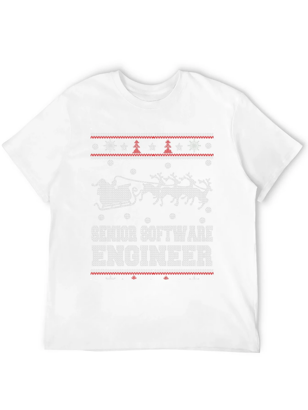 Senior Software Engineer Ugly Christmas Sweater T-Shirt product image 11