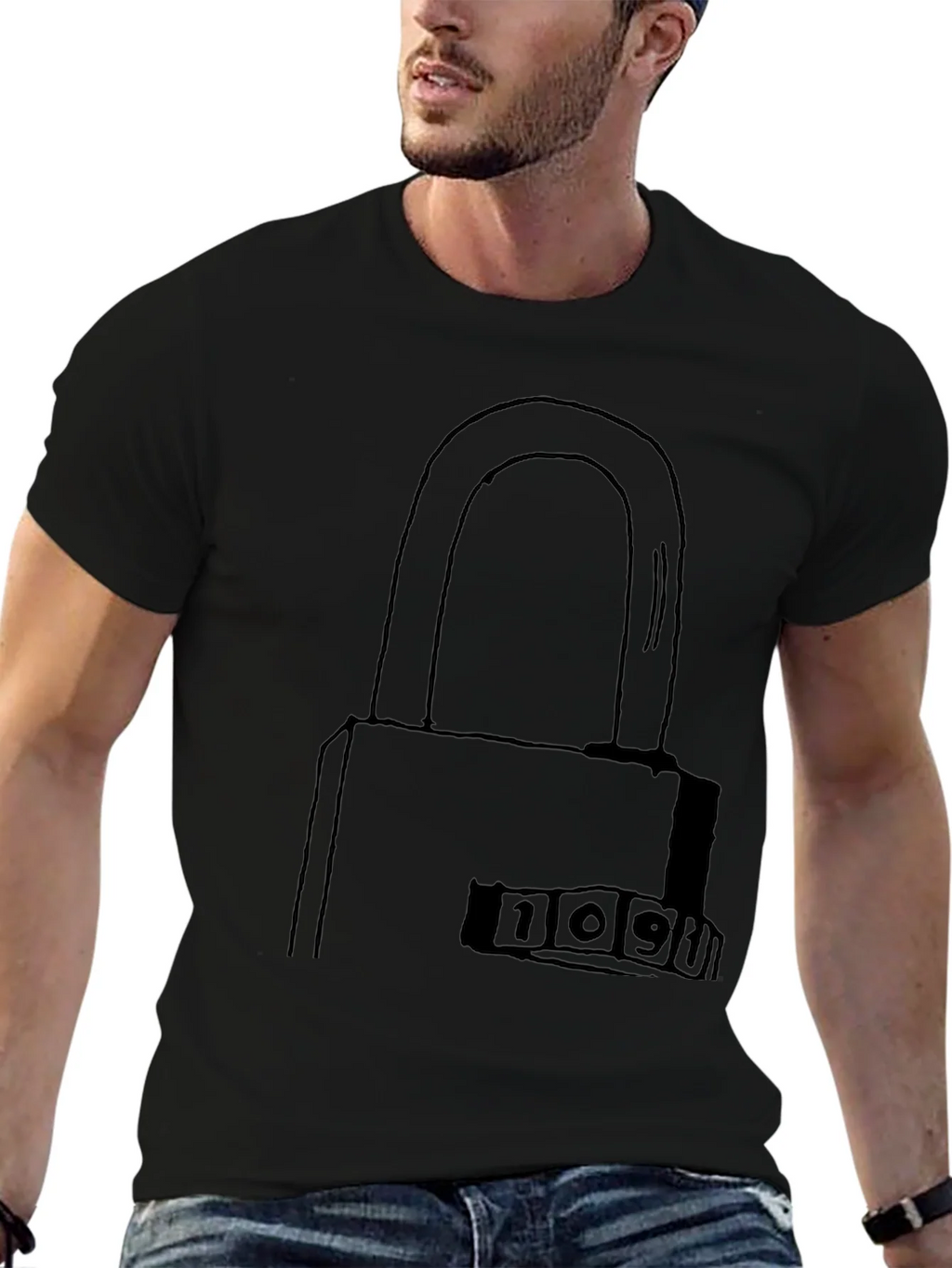 Secret Code Lock Graphic T-Shirt product image 6