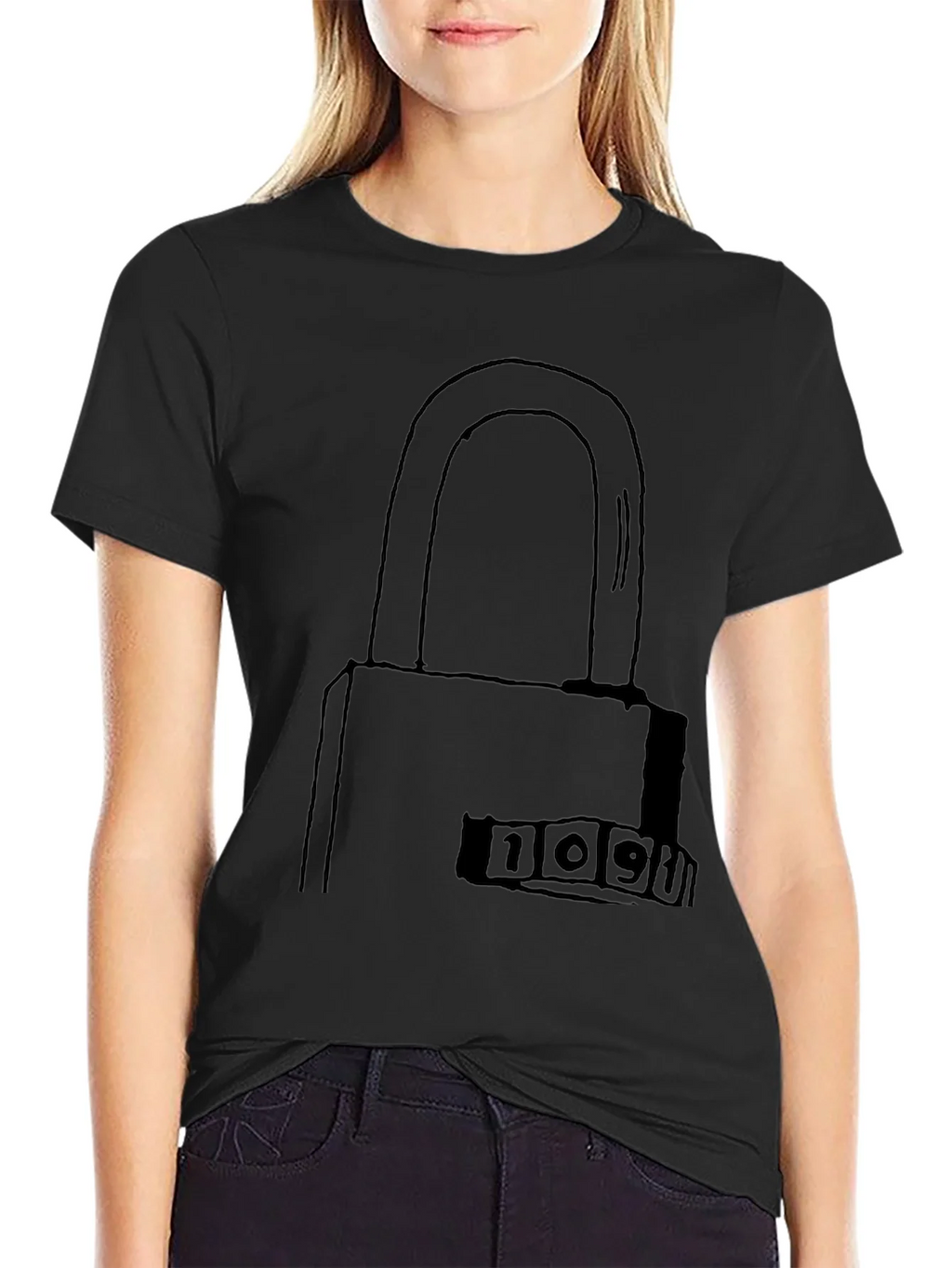 Secret Code Lock Graphic T-Shirt product image 2