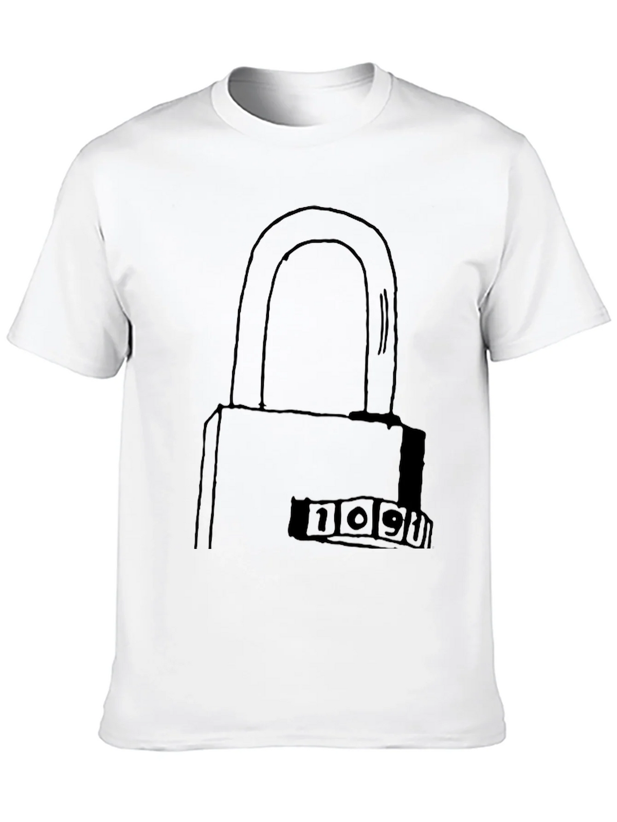 Secret Code Lock Graphic T-Shirt product image 9