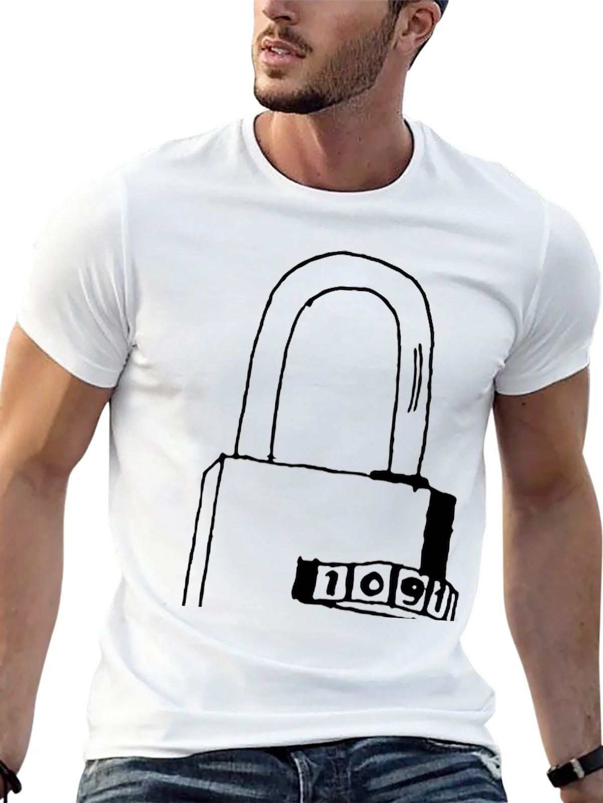 Secret Code Lock Graphic T-Shirt product image 12