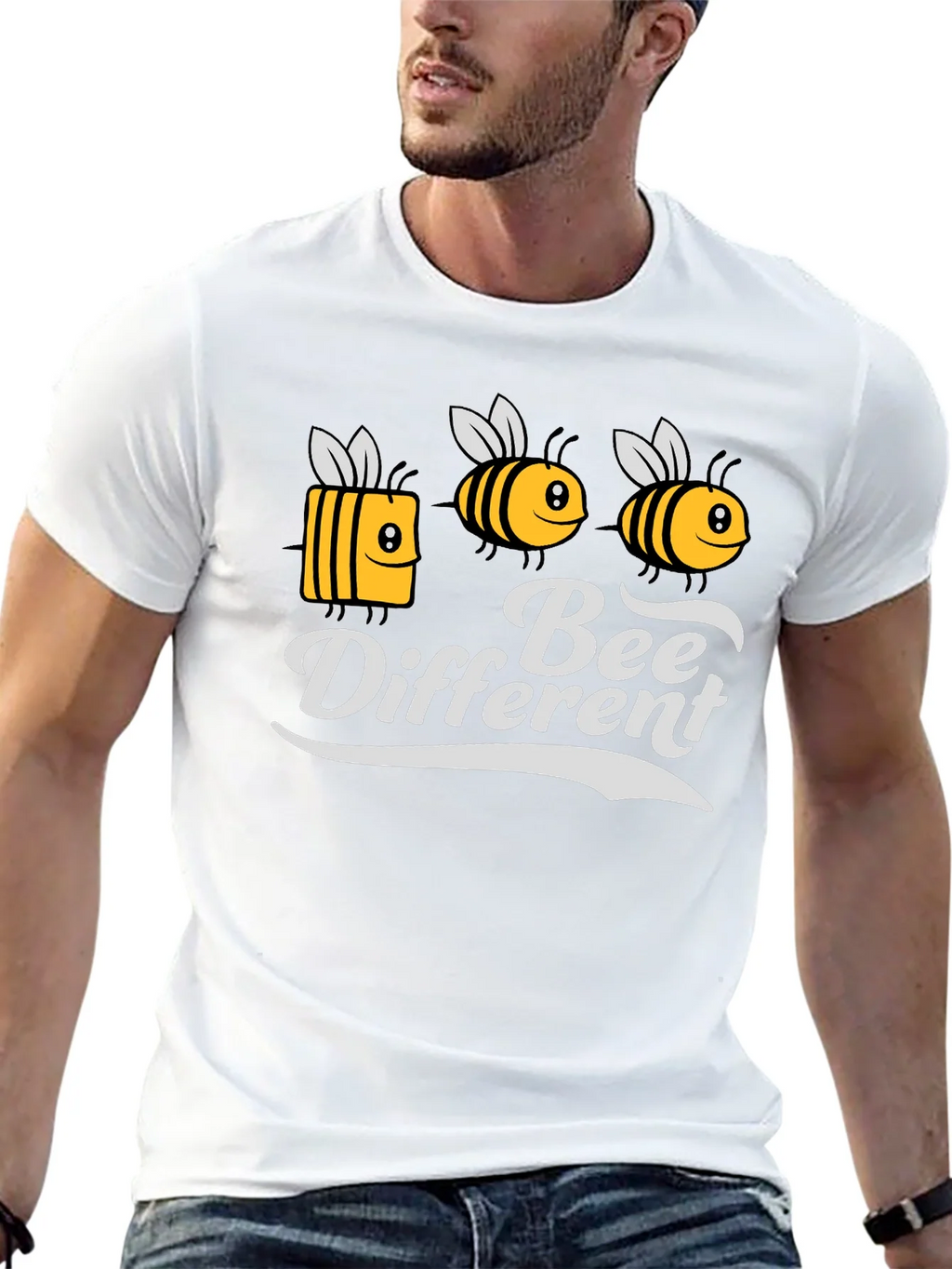Bee Different Graphic Tee - Black T-Shirt product image 12