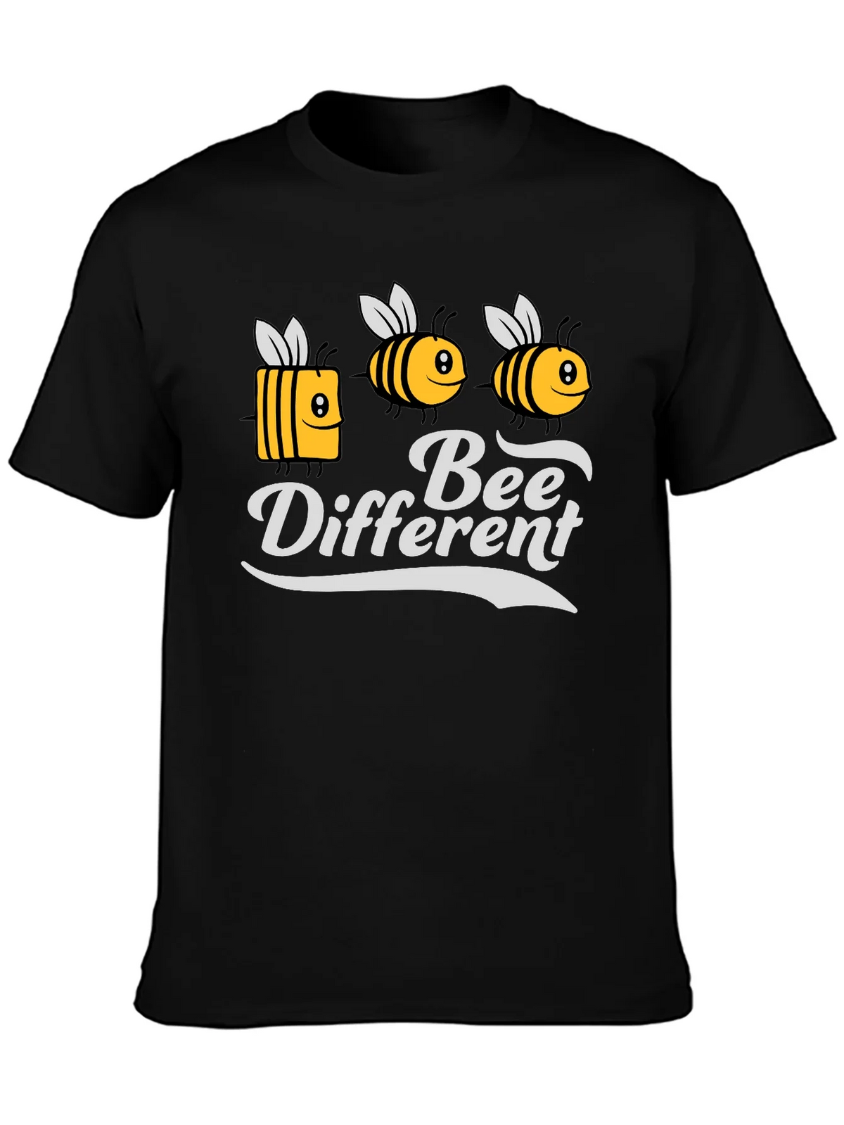 Bee Different Graphic Tee - Black T-Shirt product image 3