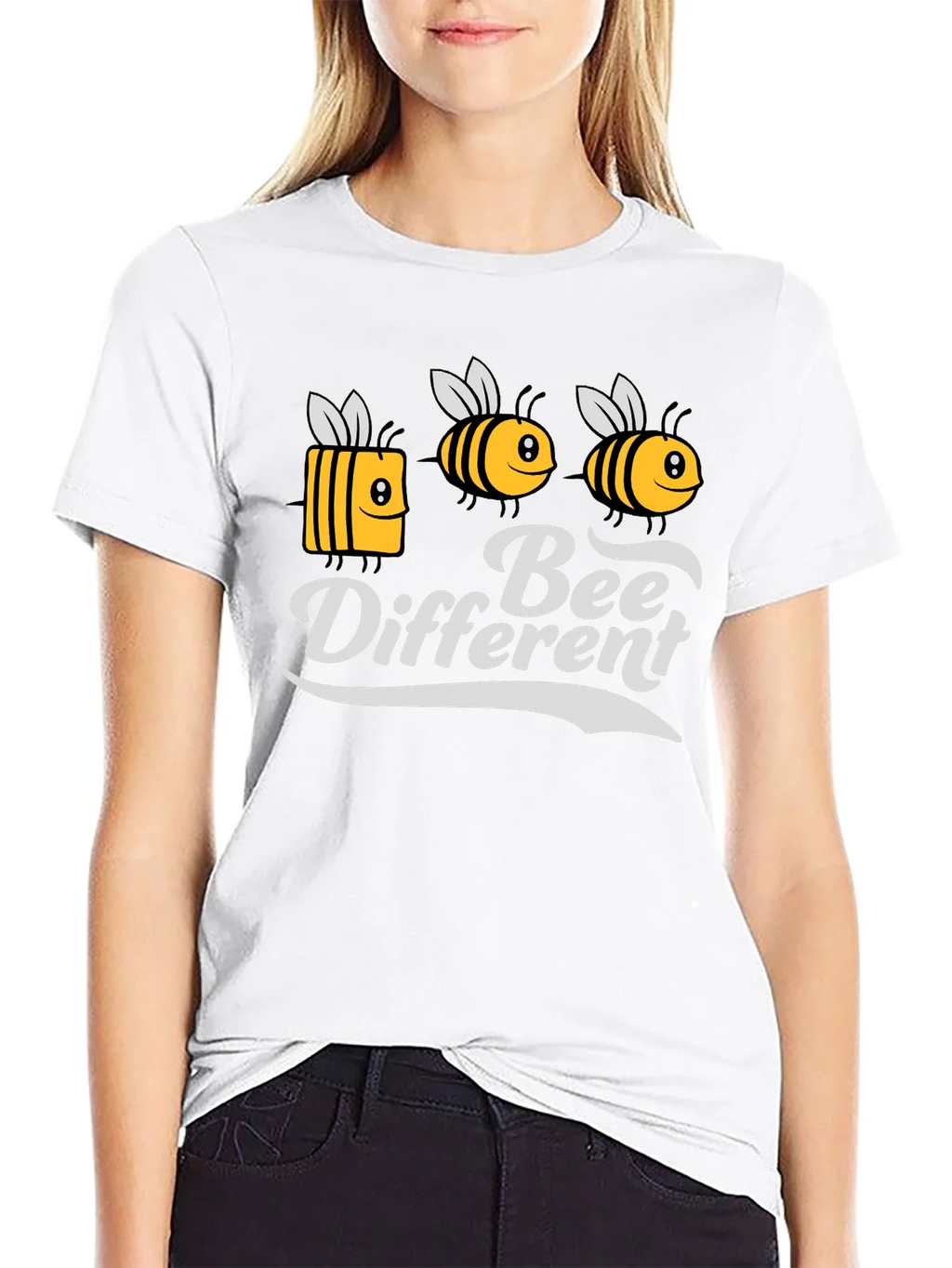 Bee Different Graphic Tee - Black T-Shirt product image 8