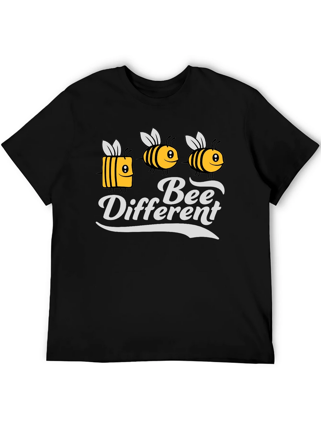 Bee Different Graphic Tee - Black T-Shirt product image 5