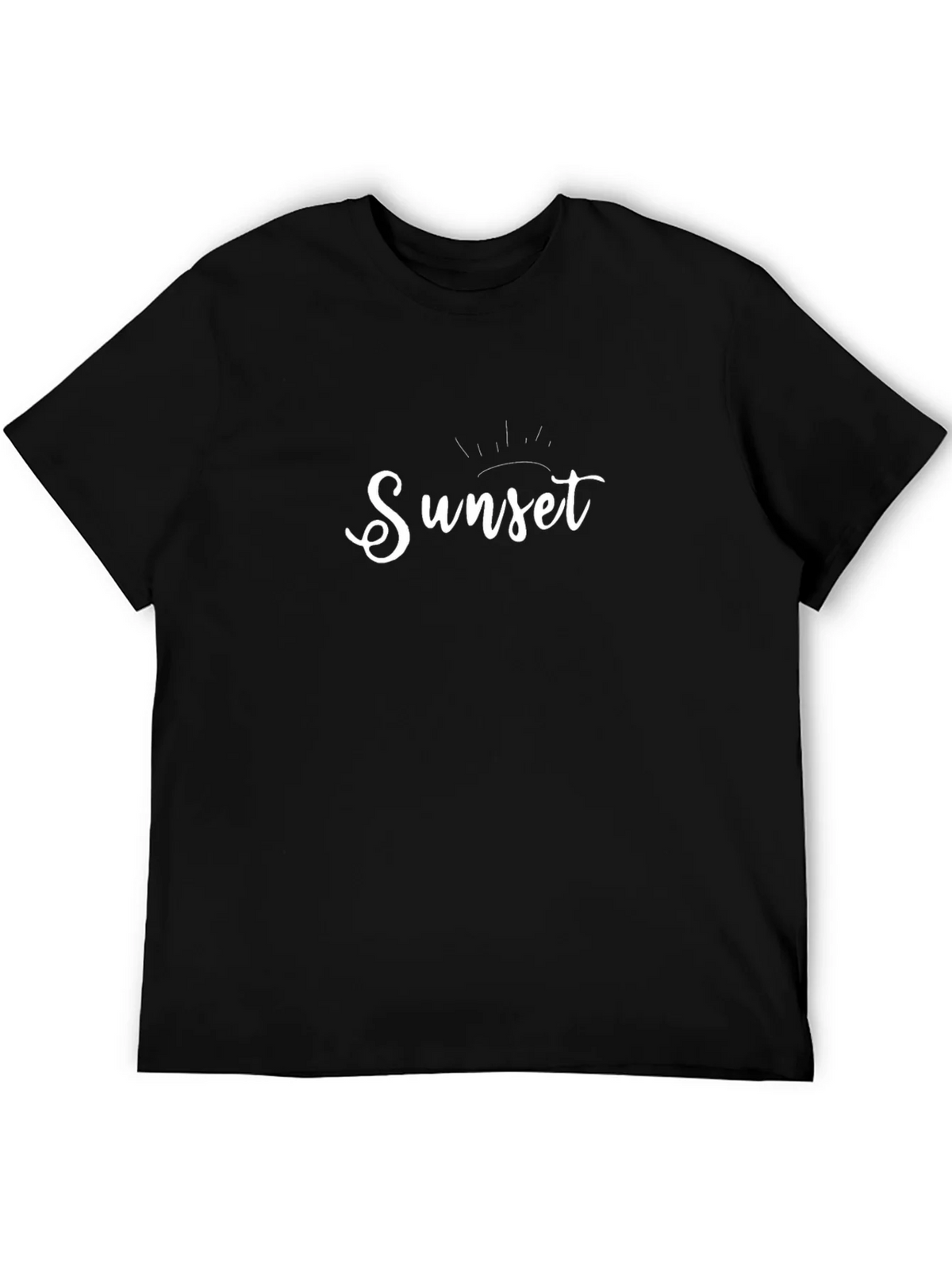 Sunset Graphic Print Black T-Shirt product image 5