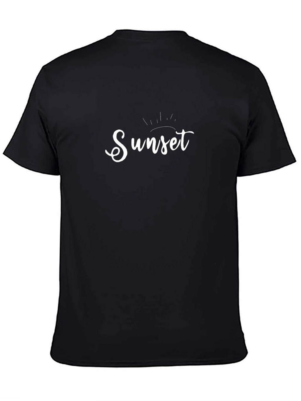 Sunset Graphic Print Black T-Shirt product image 4
