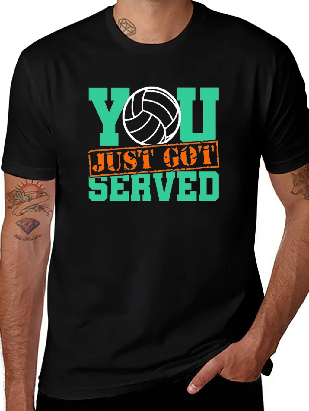 Volleyball Served Graphic Tee product image 1