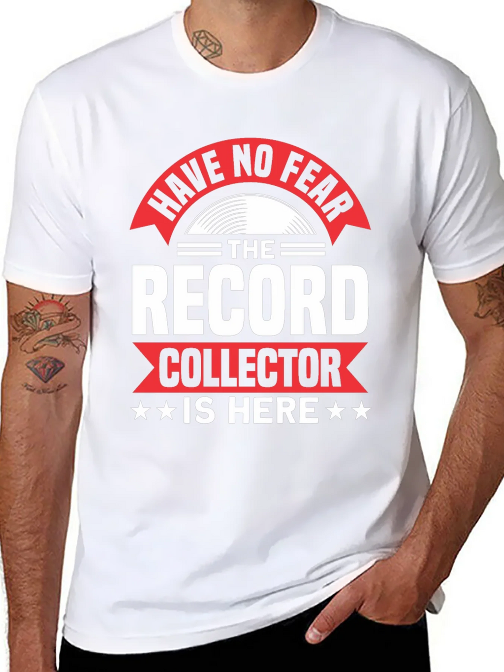 Have No Fear Record Collector Graphic T-Shirt product image 7