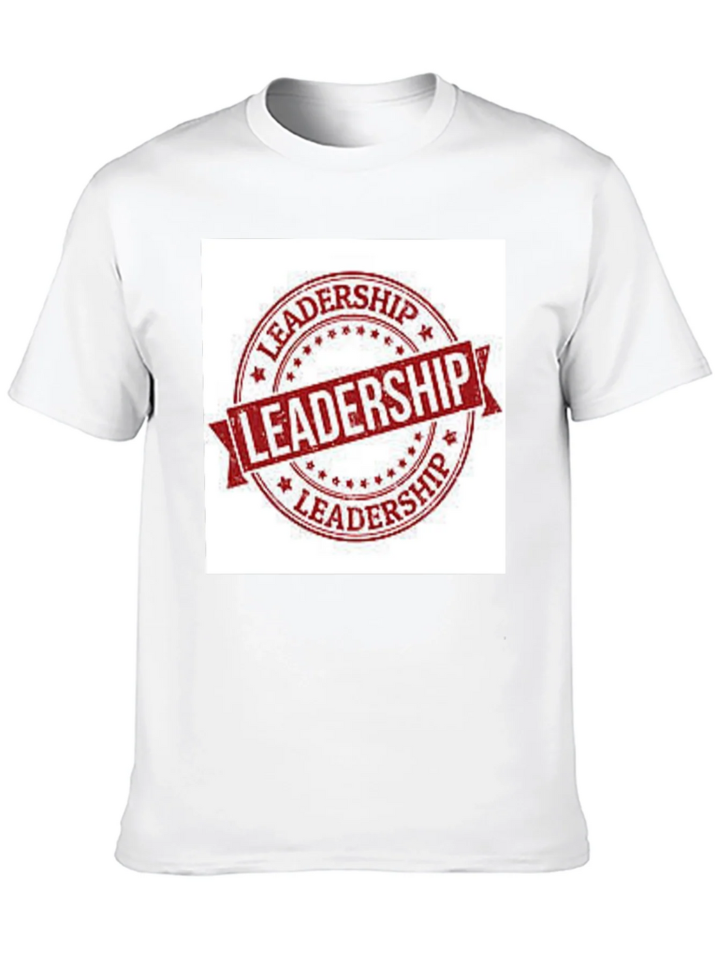 Leadership Stamp Graphic Tee - Black Cotton T-Shirt product image 7