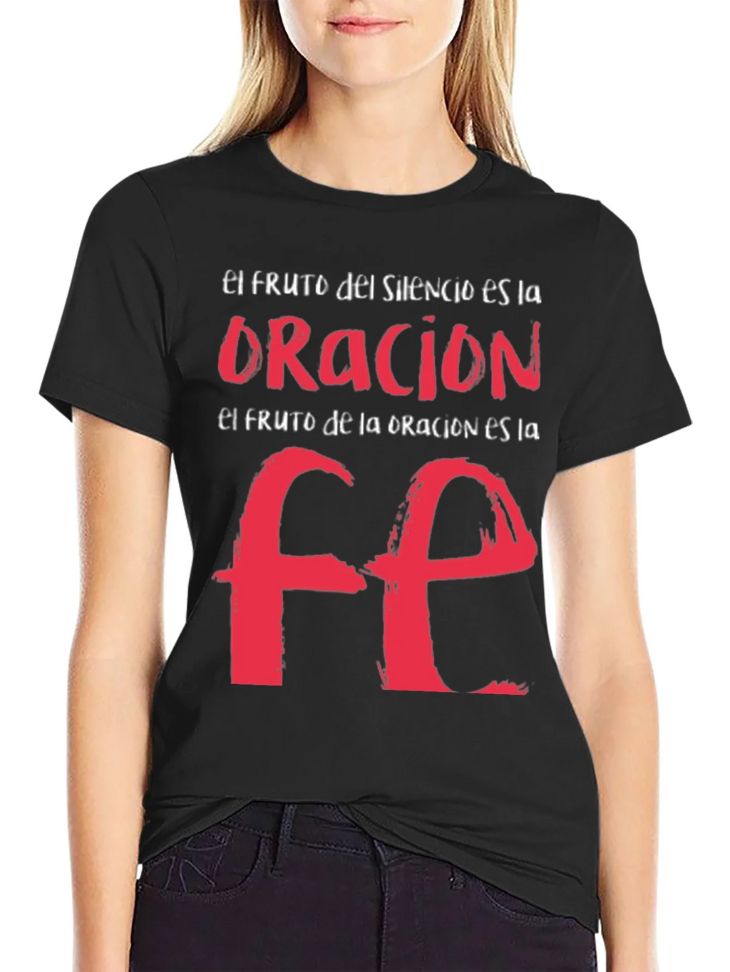 Faith Graphic T-Shirt - Spanish Religious Tee product image 2