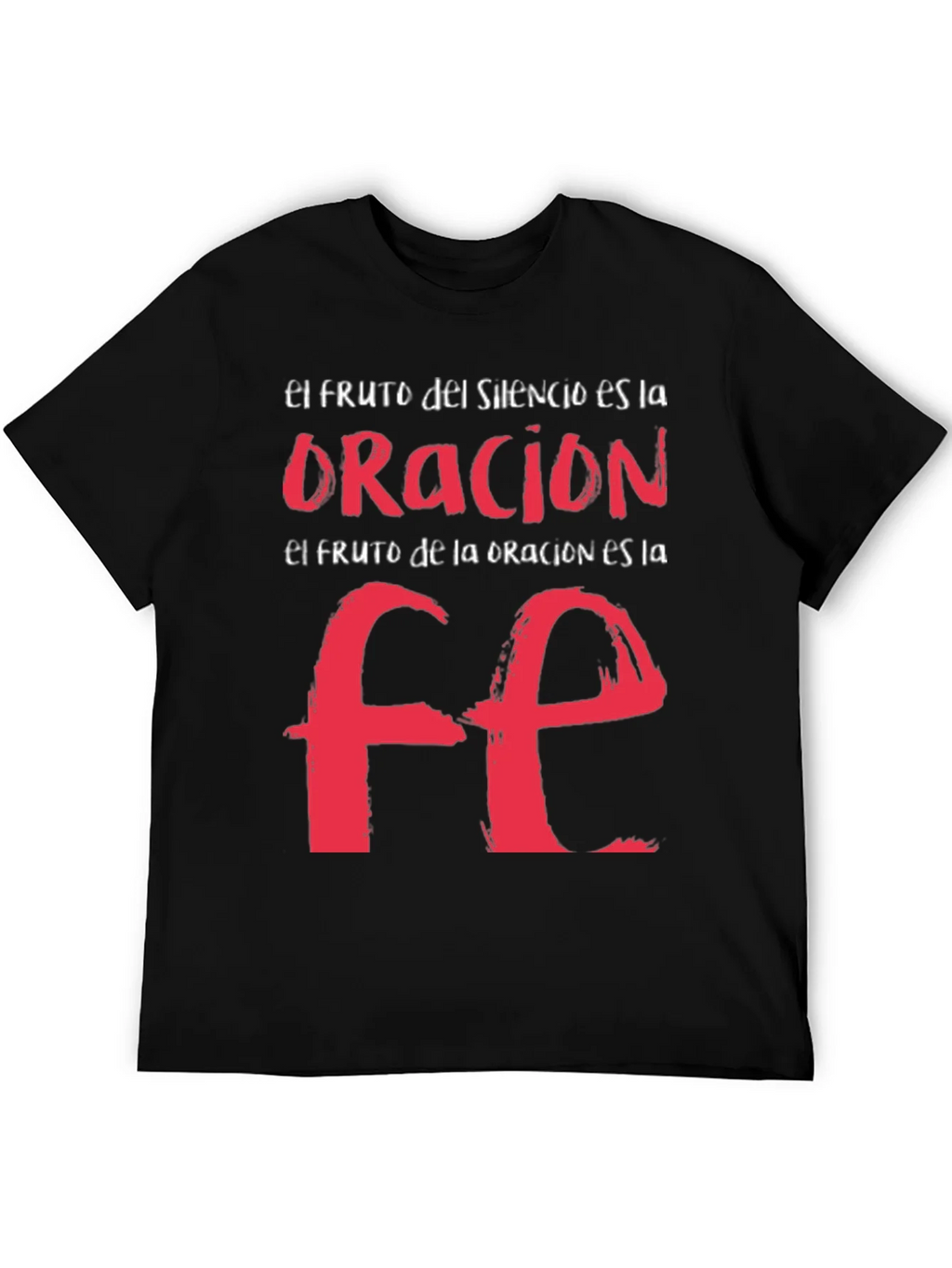 Faith Graphic T-Shirt - Spanish Religious Tee product image 5