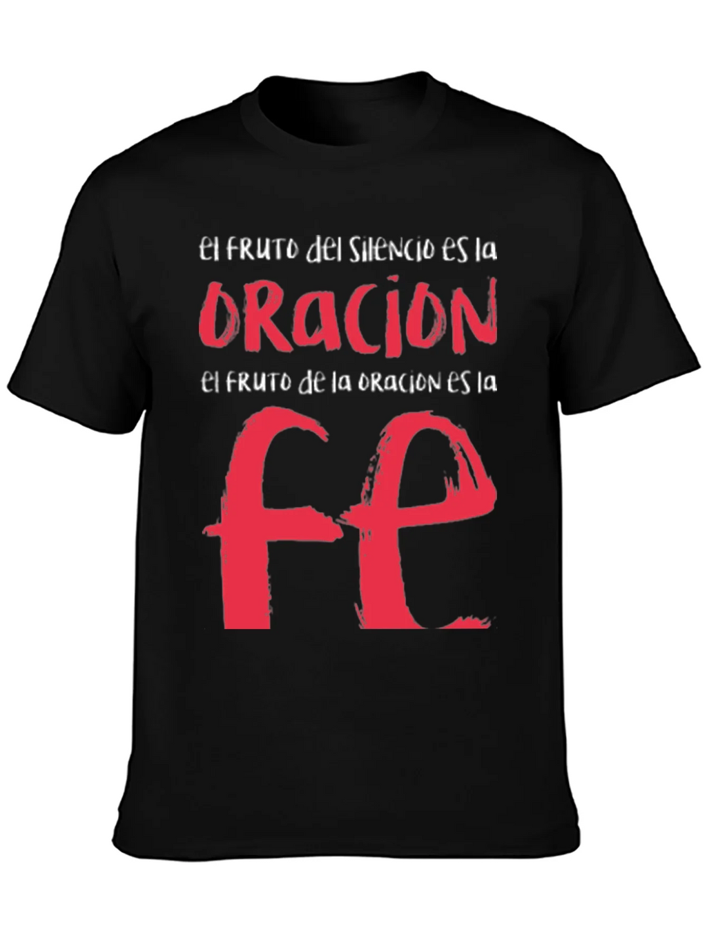 Faith Graphic T-Shirt - Spanish Religious Tee product image 3